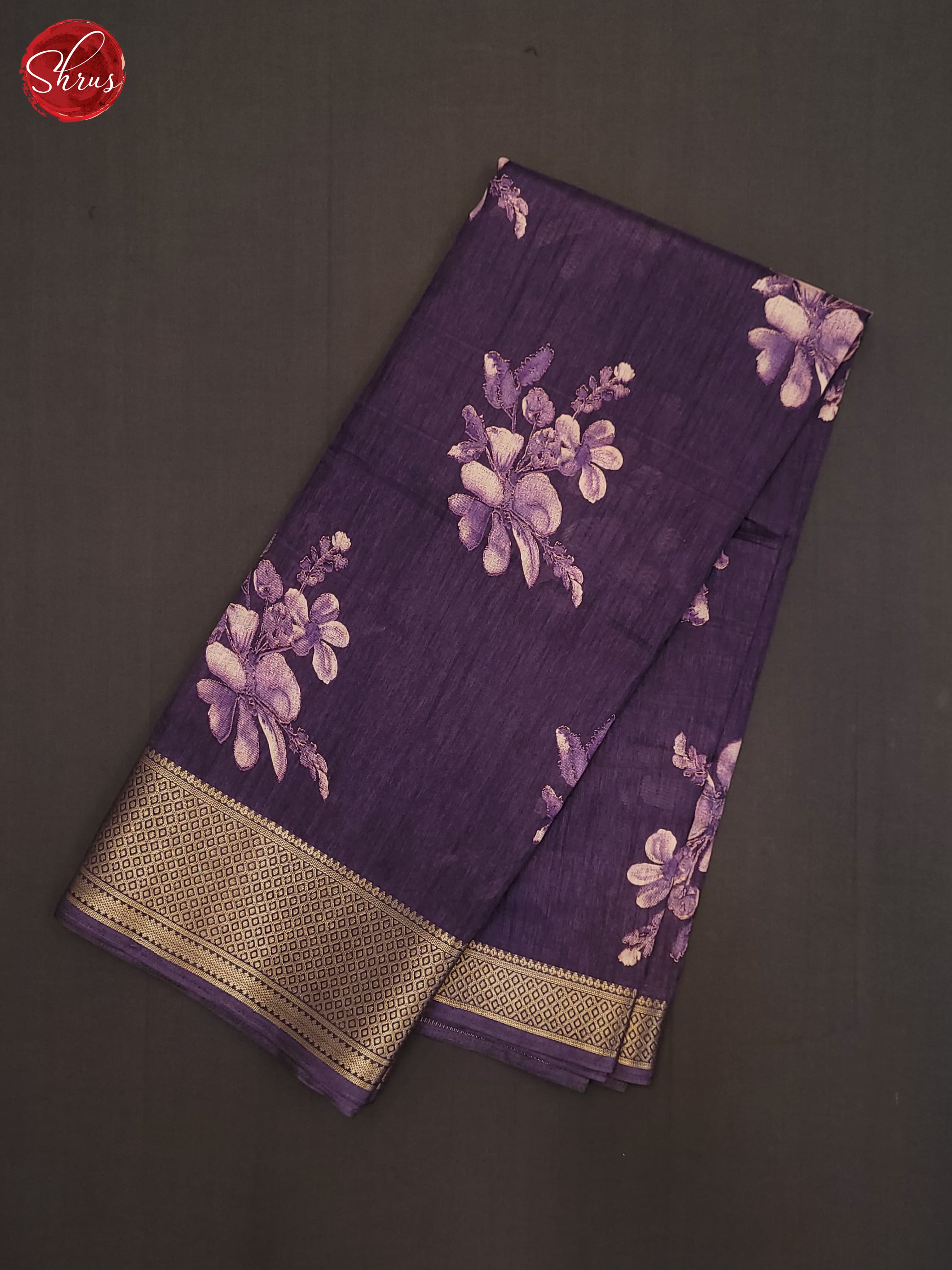 Purple(SIngle Tone)- Semi Crepe Saree - Shop on ShrusEternity.com