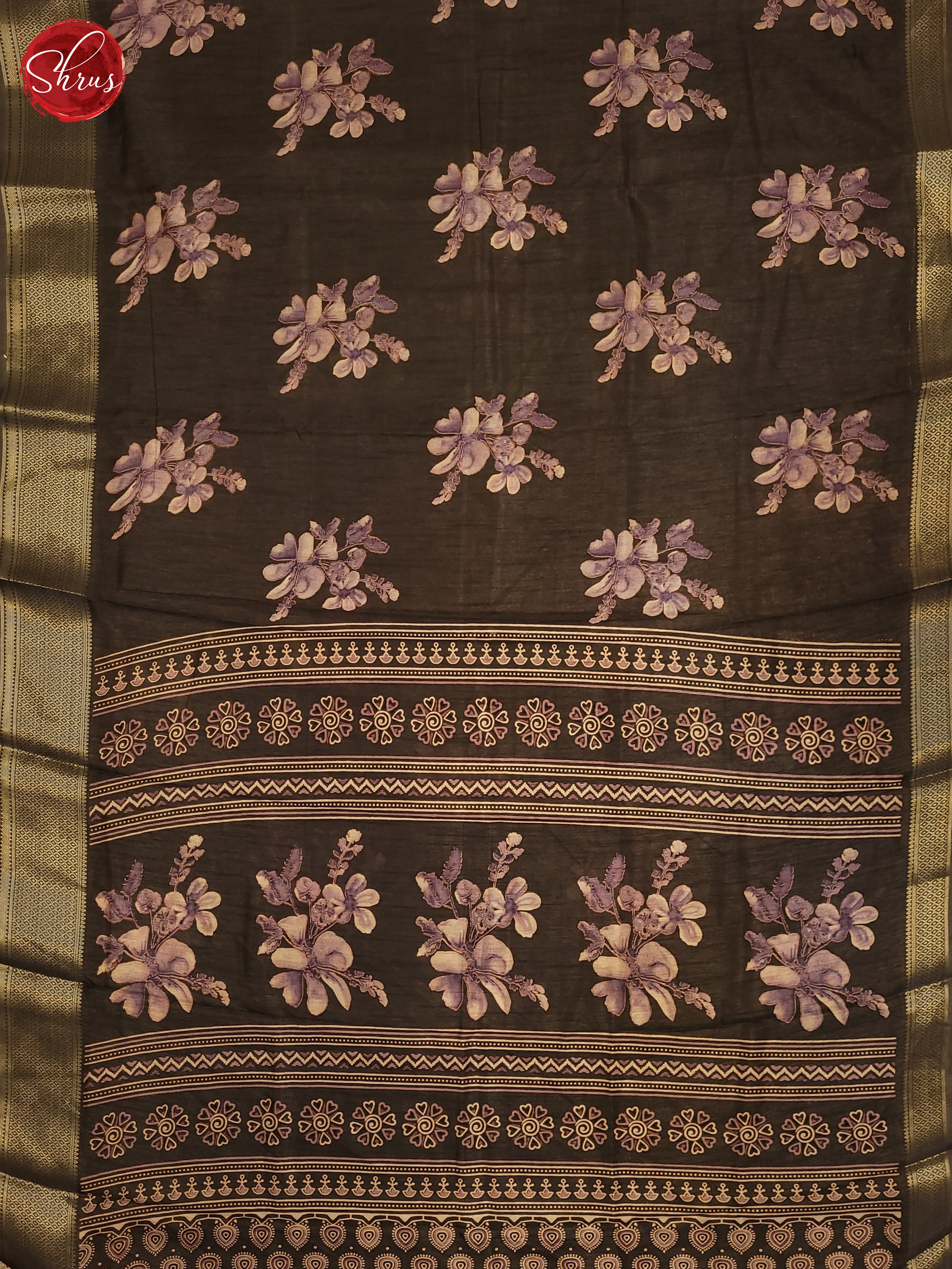 Brown(Single Tone)- Semi Crepe Saree - Shop on ShrusEternity.com