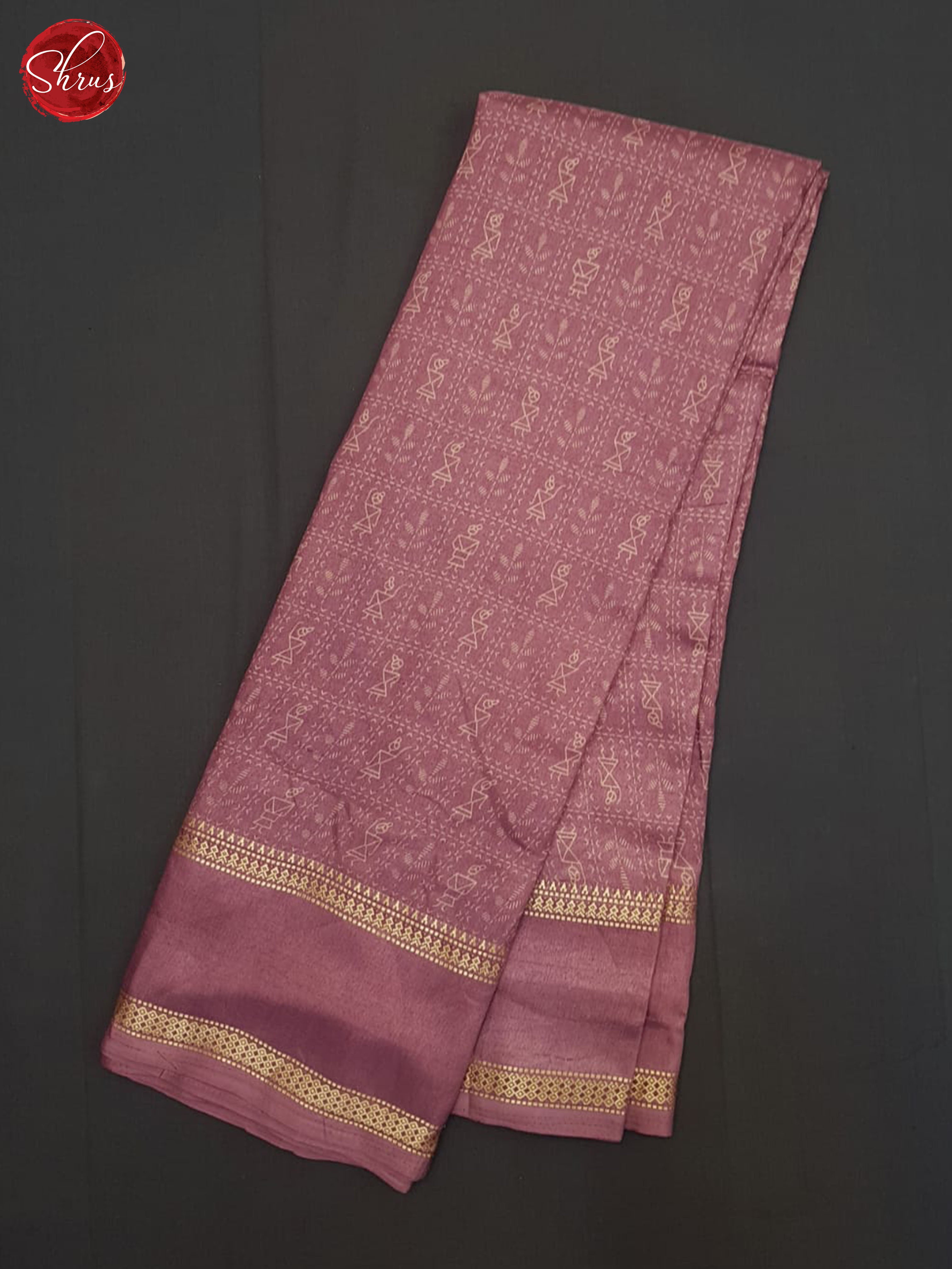 Dusty Pink(Single tone)- Semi crepe Saree - Shop on ShrusEternity.com