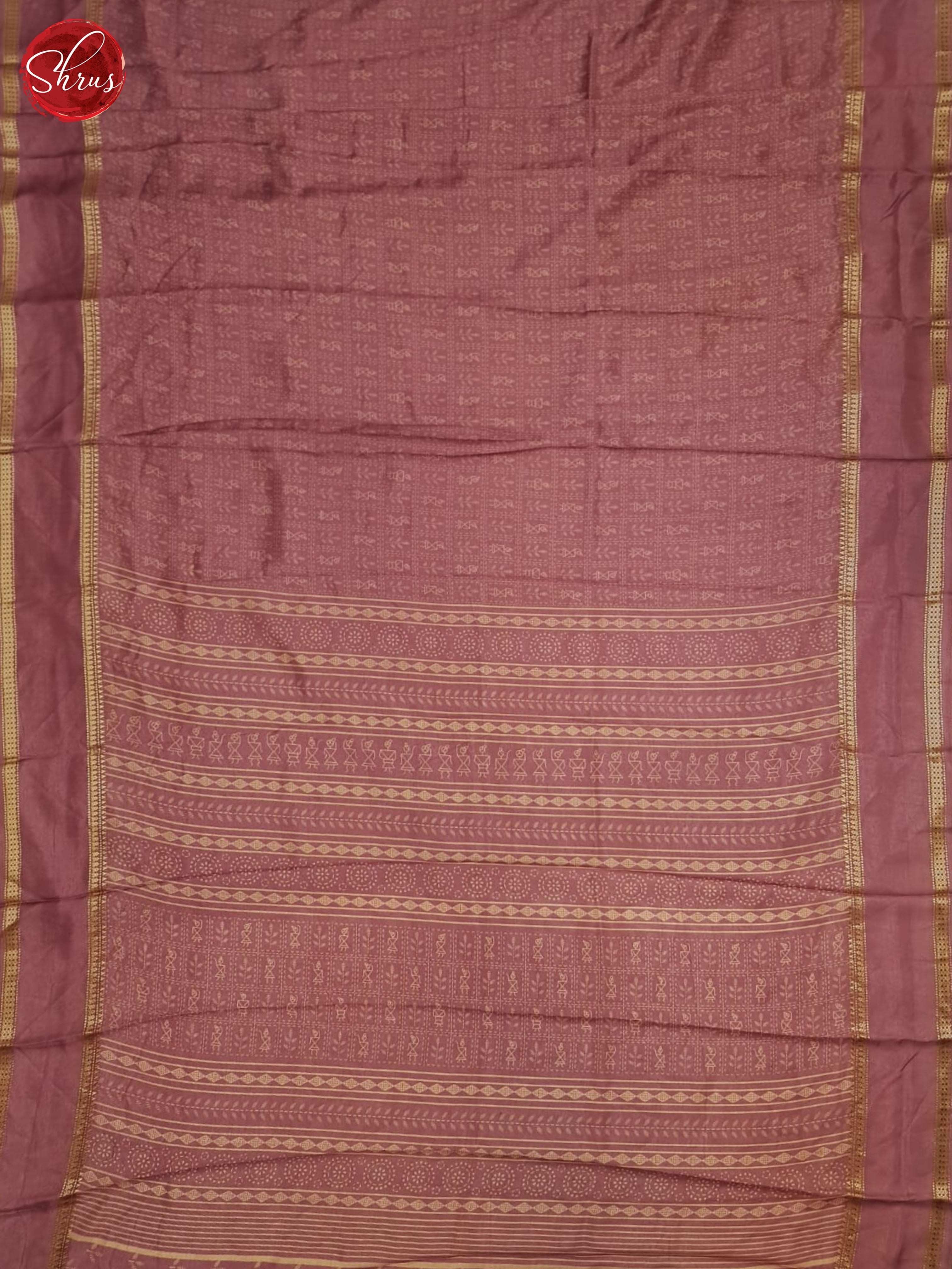 Dusty Pink(Single tone)- Semi crepe Saree - Shop on ShrusEternity.com