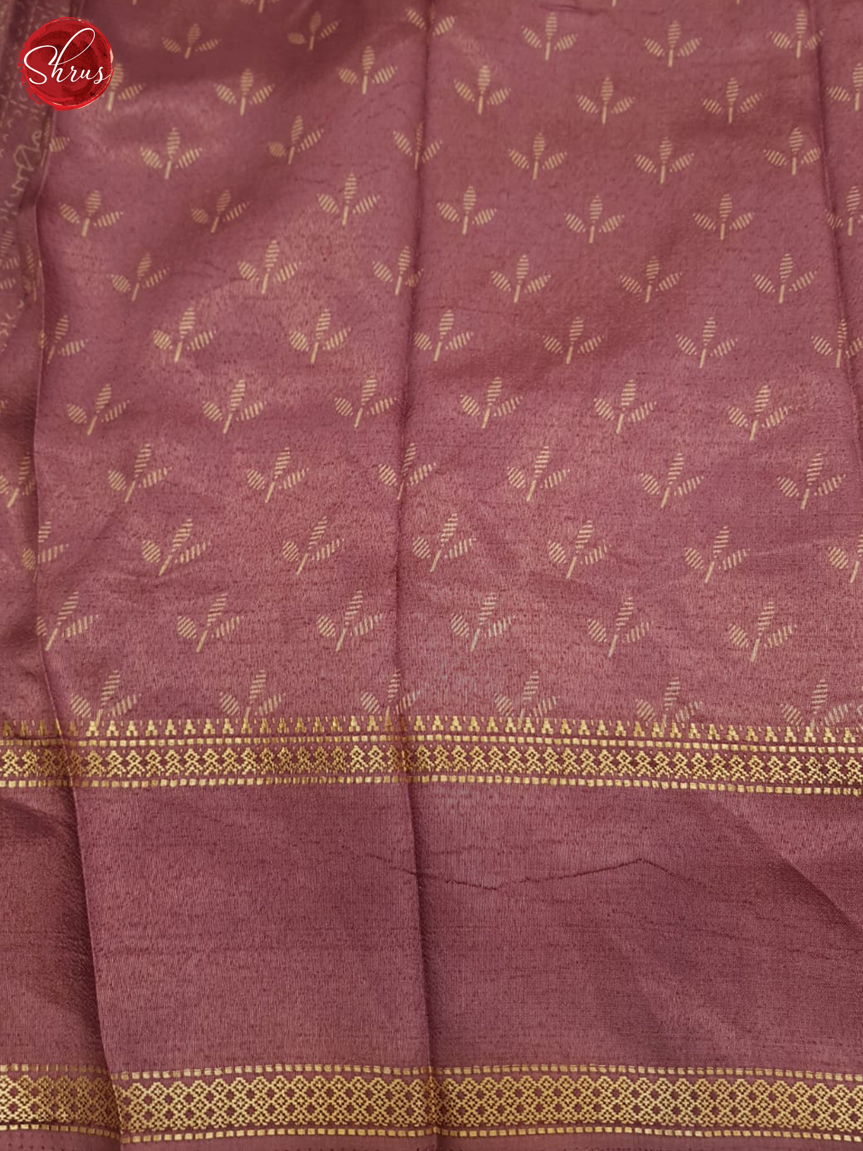 Dusty Pink(Single tone)- Semi crepe Saree - Shop on ShrusEternity.com