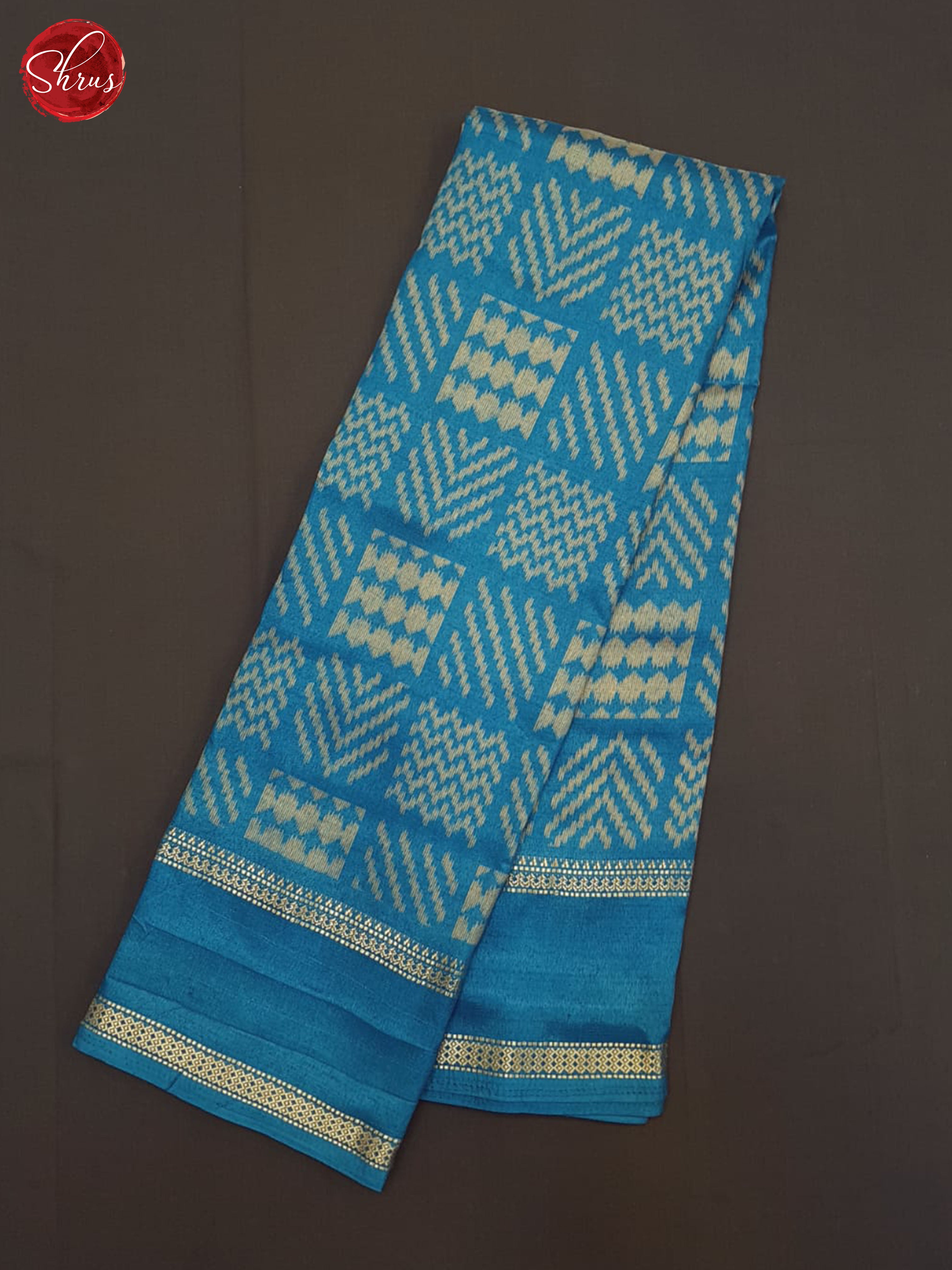 Blue(single tone)-semi crepe saree - Shop on ShrusEternity.com