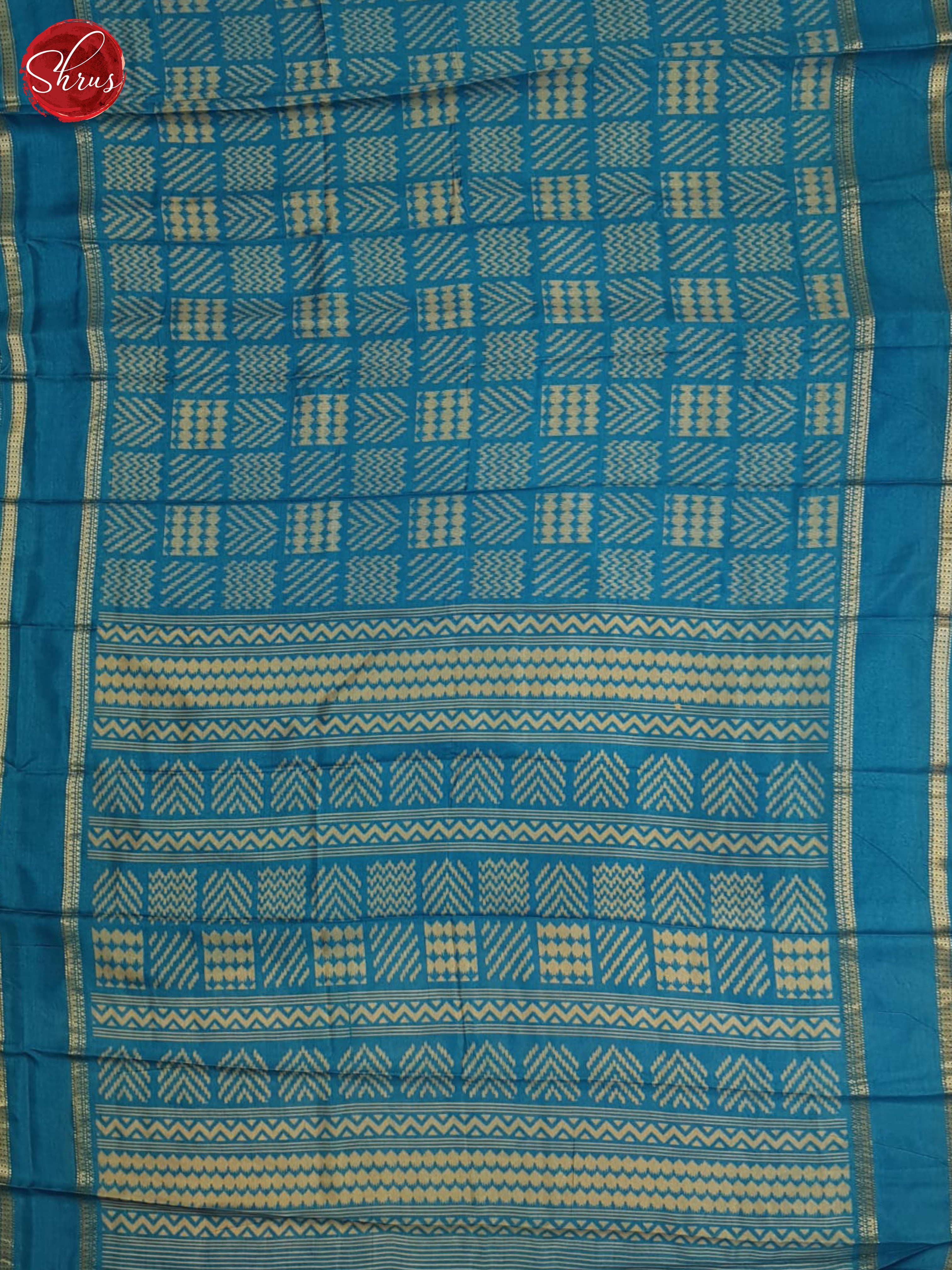 Blue(single tone)-semi crepe saree - Shop on ShrusEternity.com