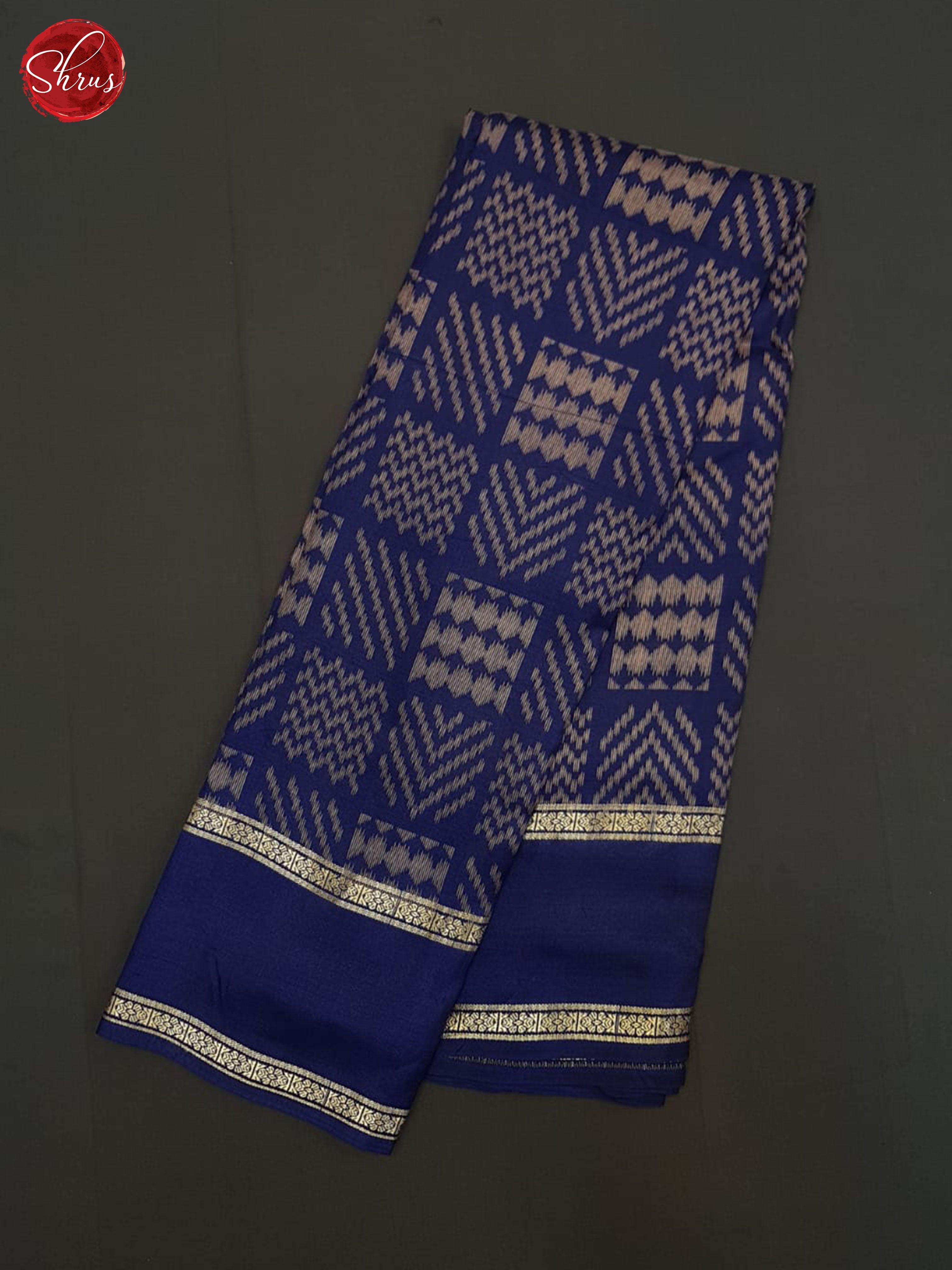 Blue(single tone)-Semi crepe saree - Shop on ShrusEternity.com