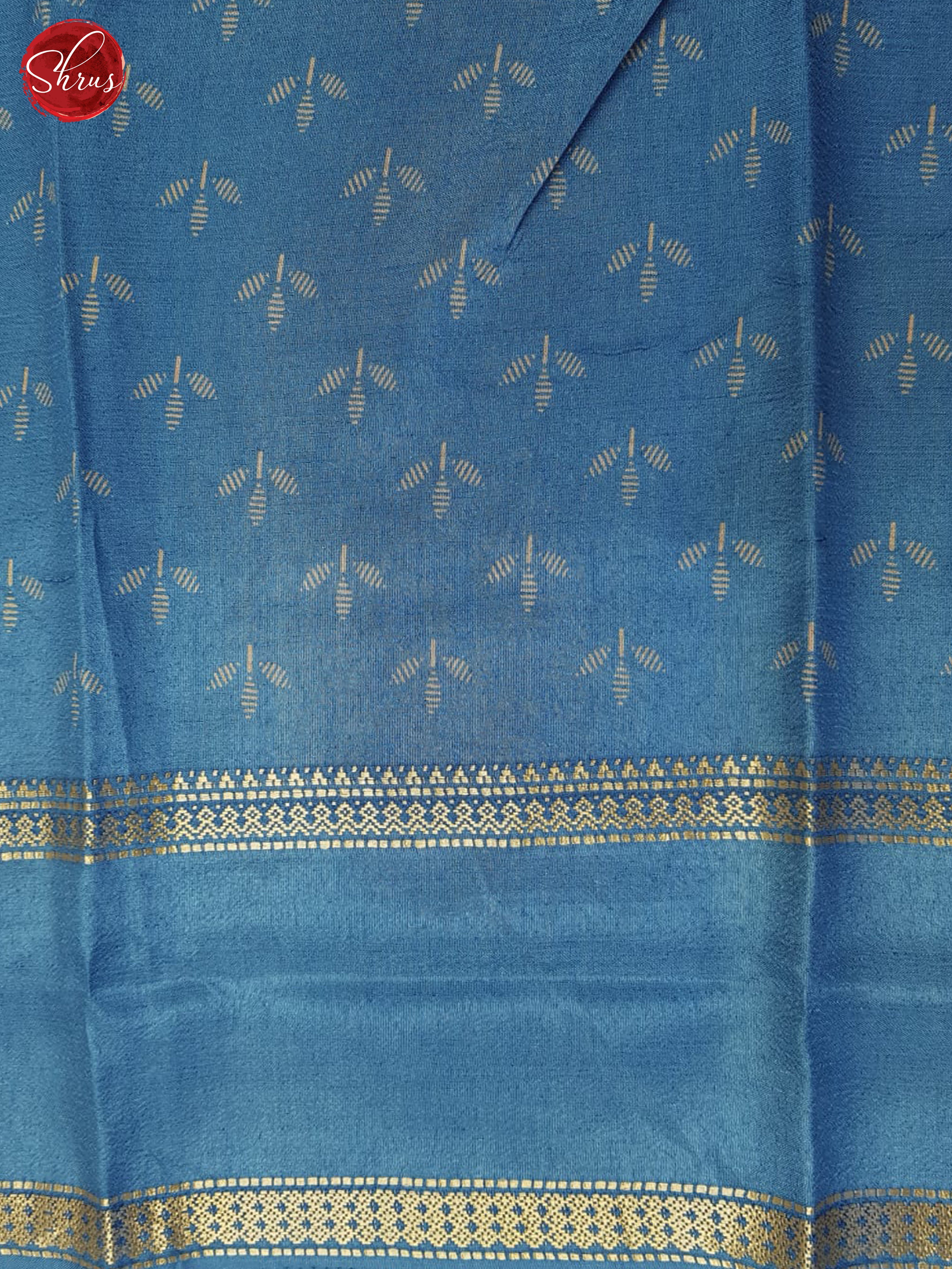 Blue(single tone)- semi crepe saree - Shop on ShrusEternity.com