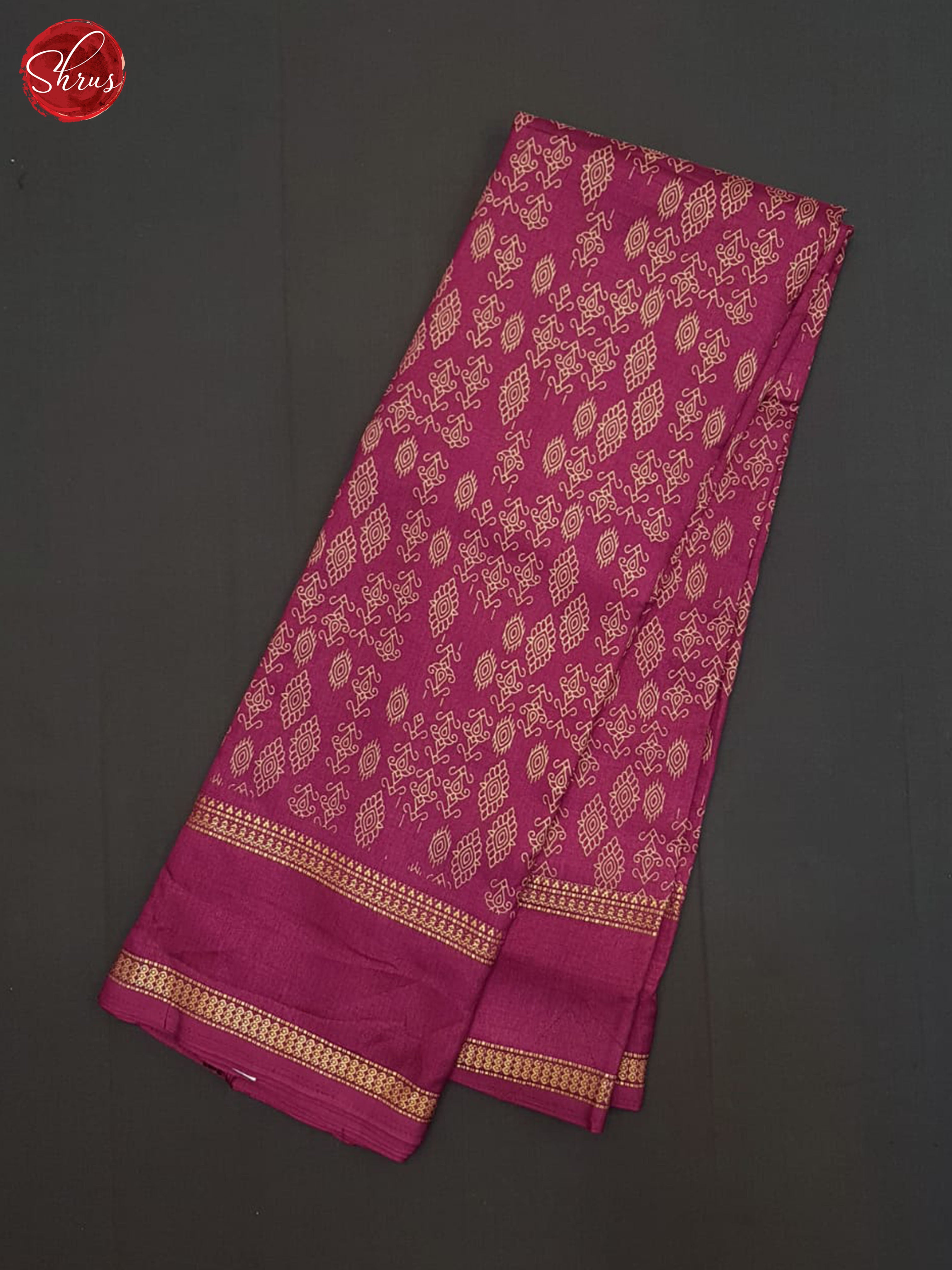 Majenta Pink(single tone)- Semi Crepe Saree - Shop on ShrusEternity.com