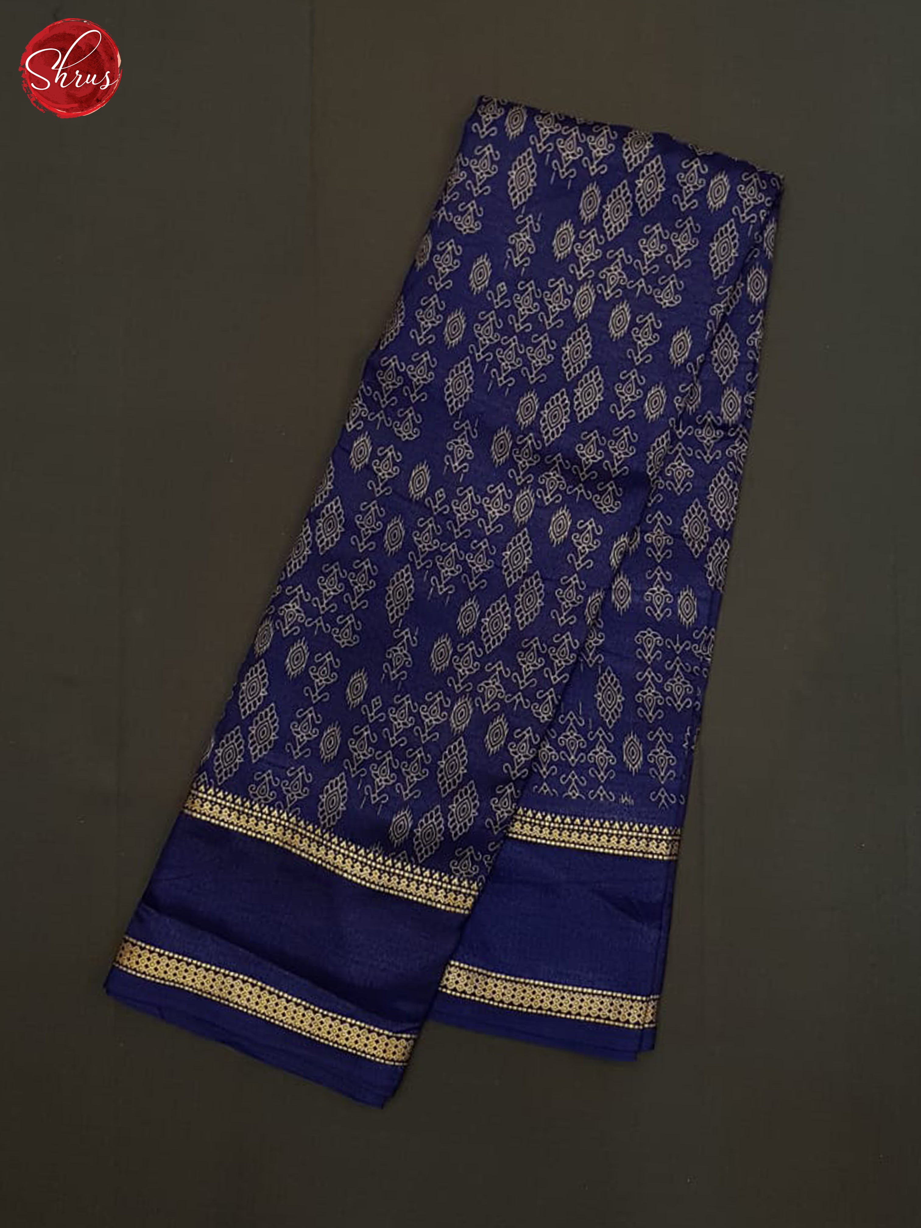 Blue(single tone)-Semi crepe saree - Shop on ShrusEternity.com