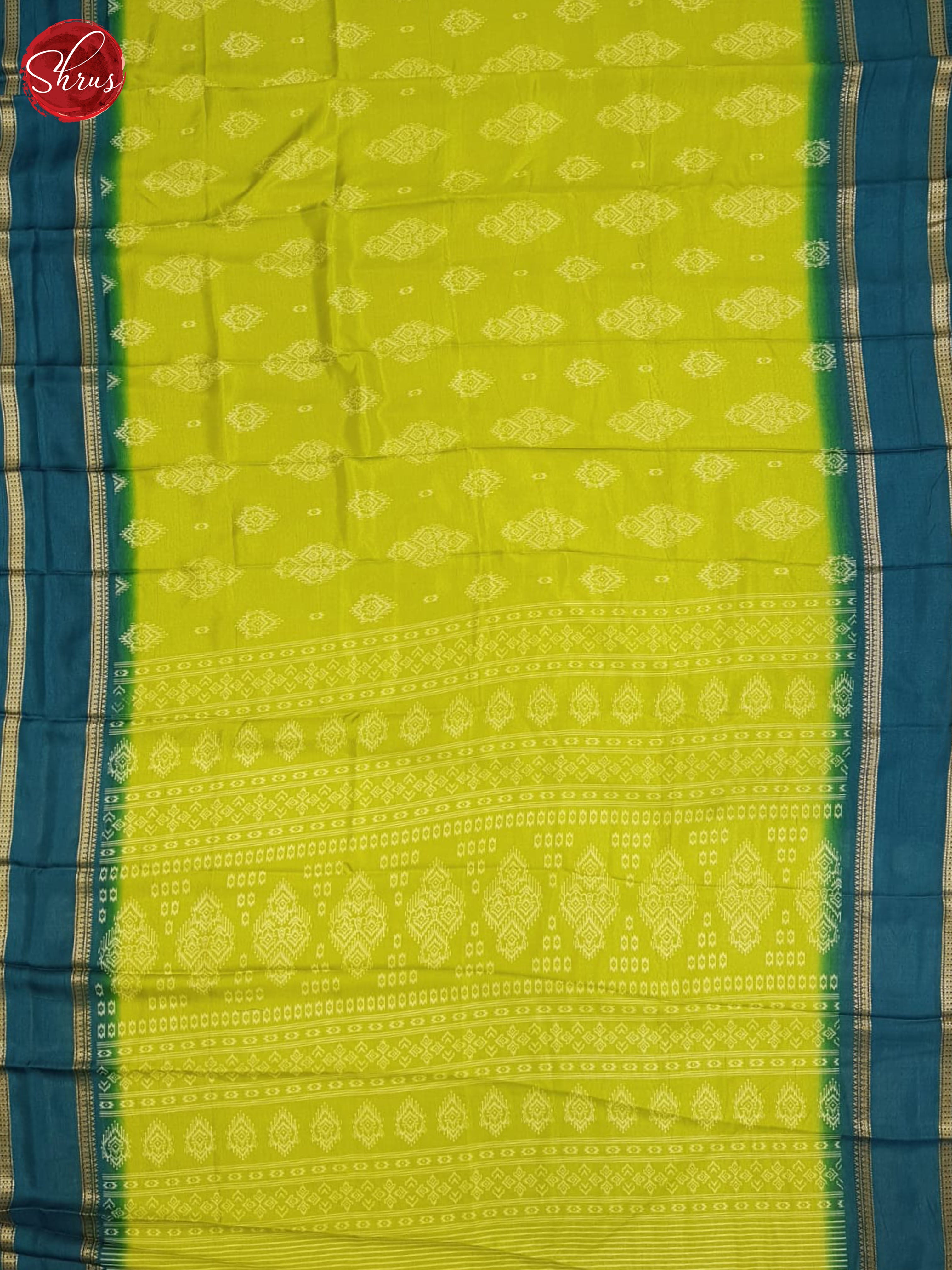 Green And Blue- semi crepe saree - Shop on ShrusEternity.com