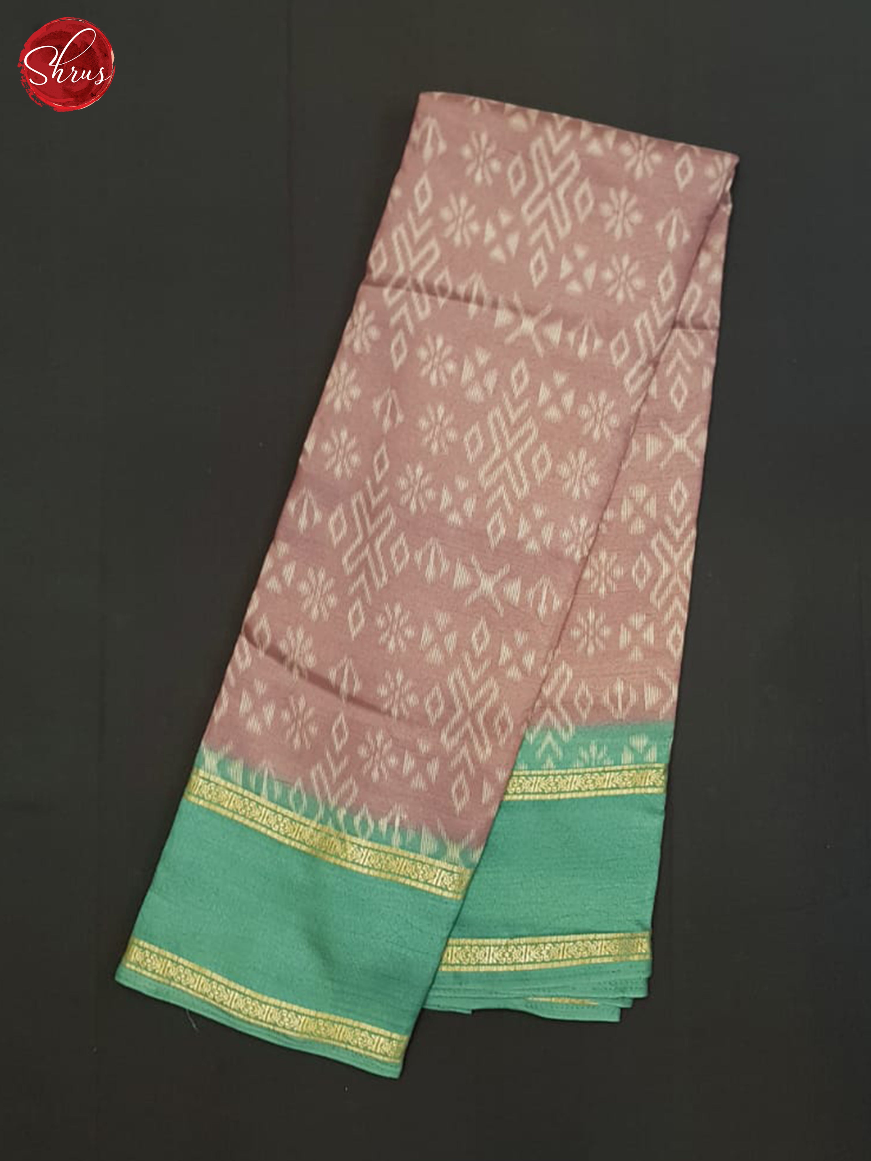 Dusty Onion Pink And Green-Semi Crepe Saree - Shop on ShrusEternity.com