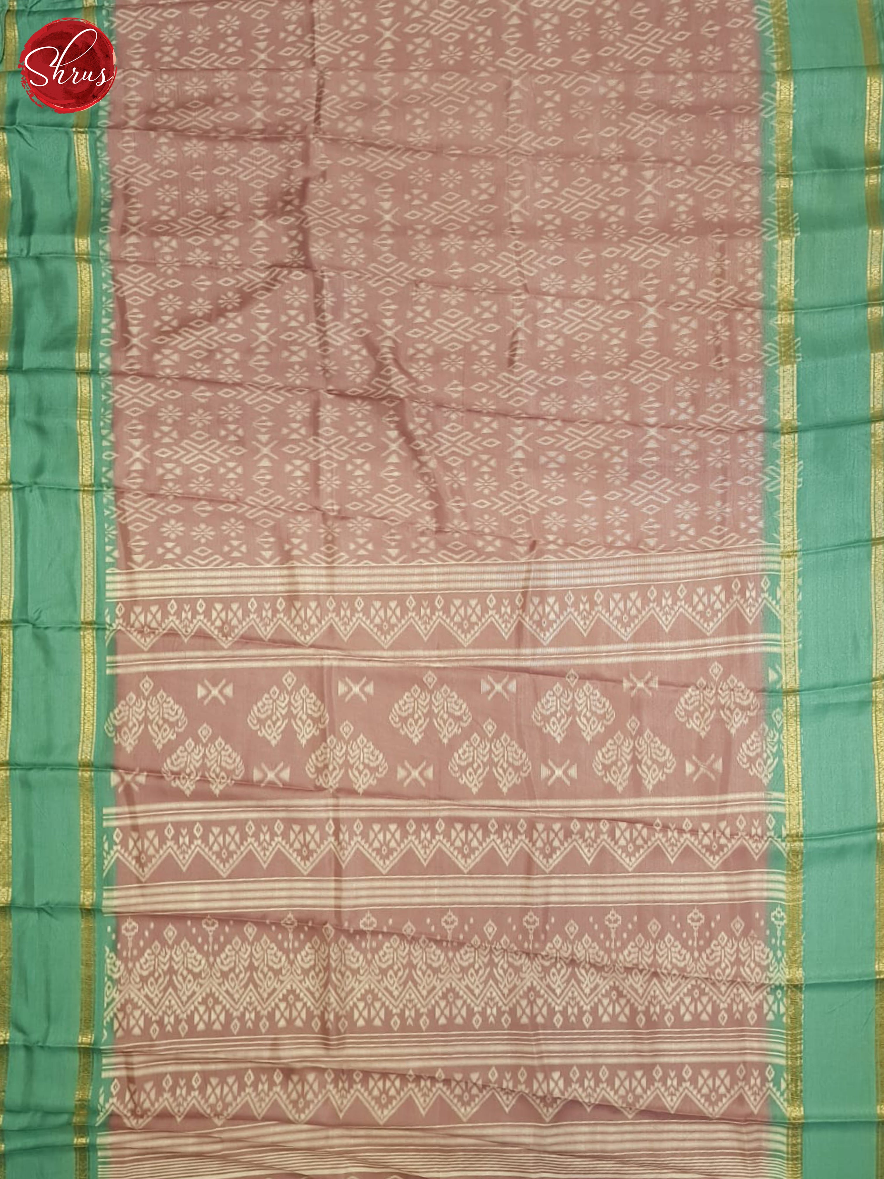 Dusty Onion Pink And Green-Semi Crepe Saree - Shop on ShrusEternity.com