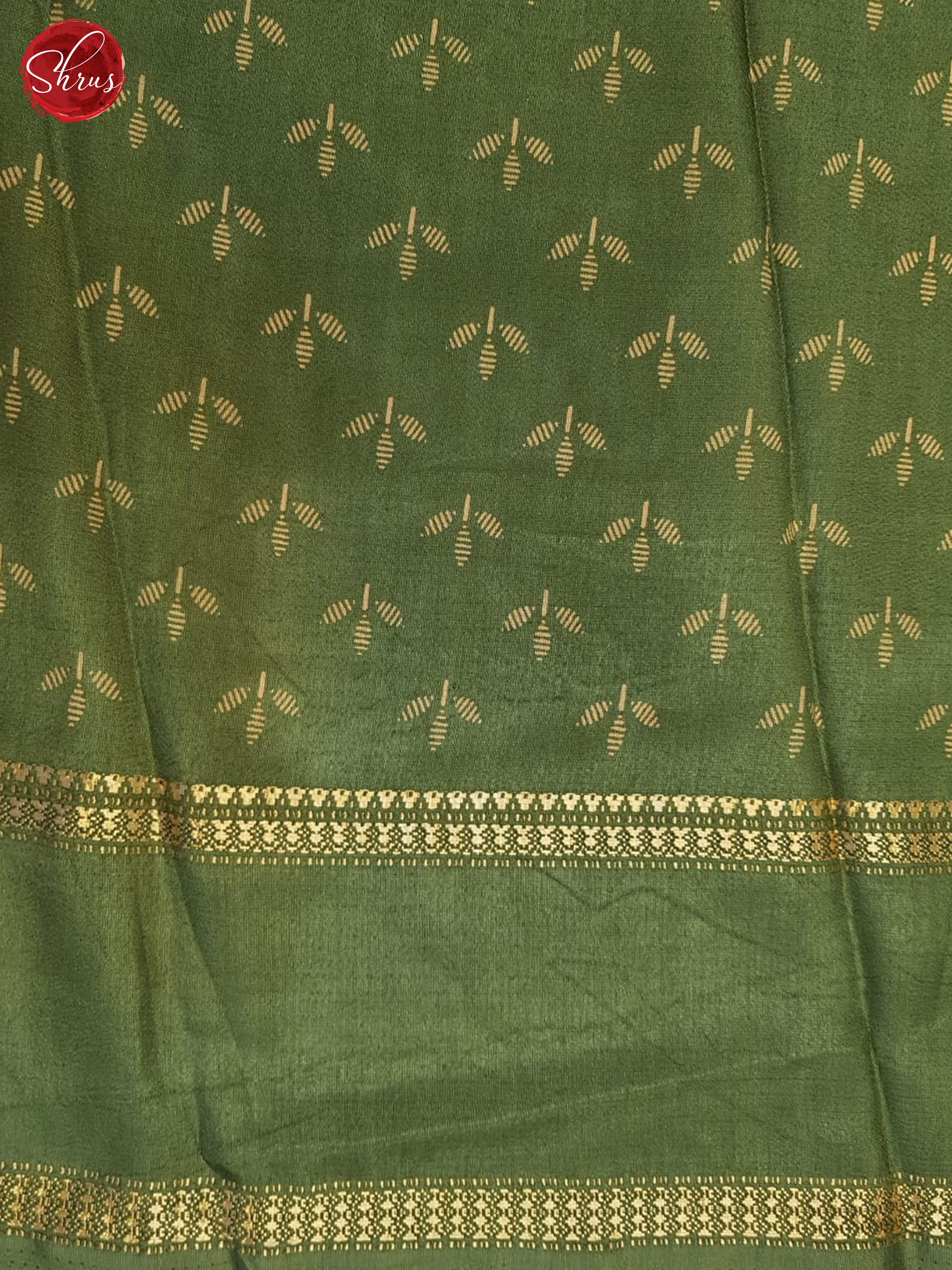 Green(single tone)- Semi crepe saree - Shop on ShrusEternity.com