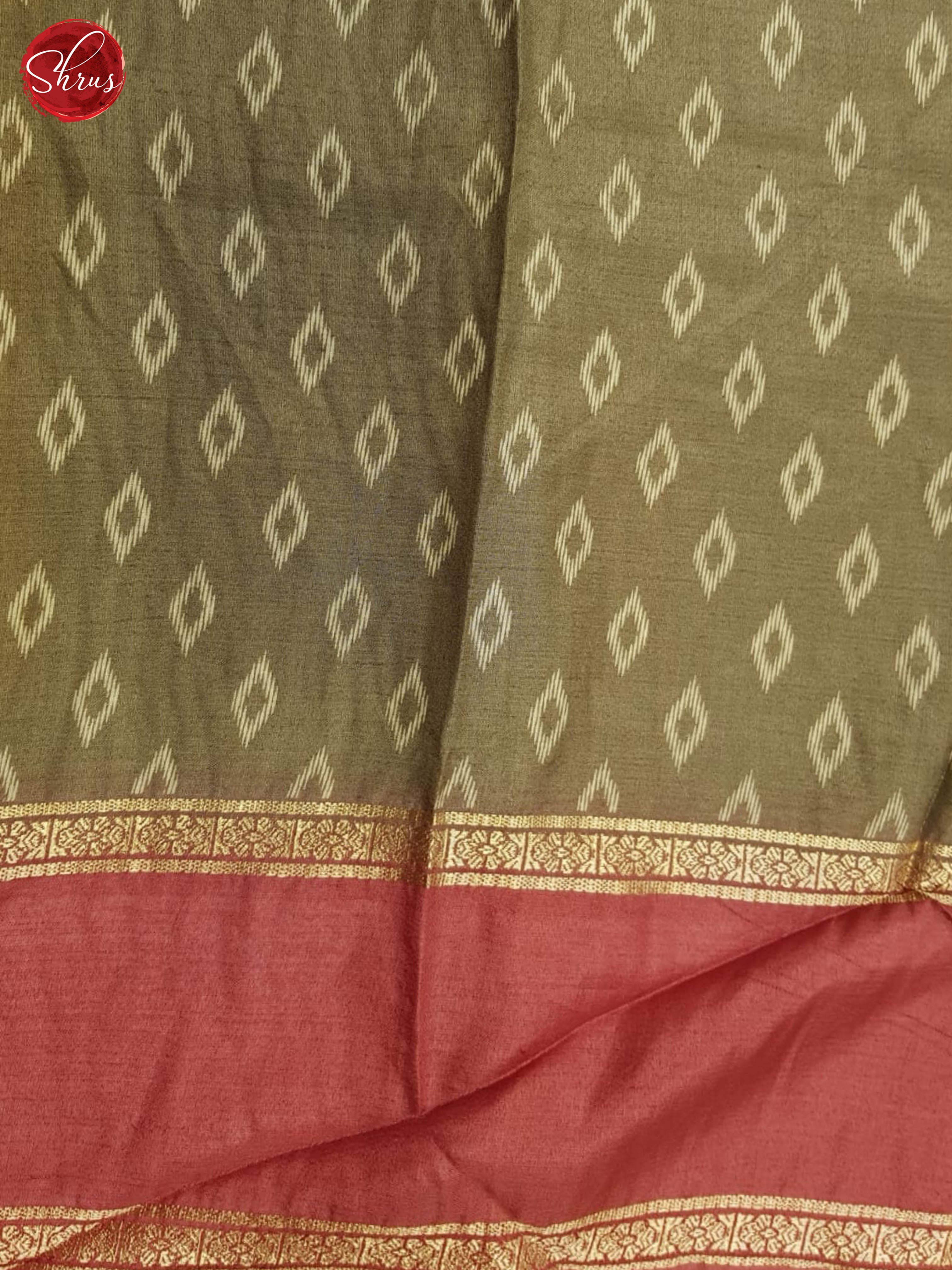 Grey And Pink-Semi Crepe Saree - Shop on ShrusEternity.com