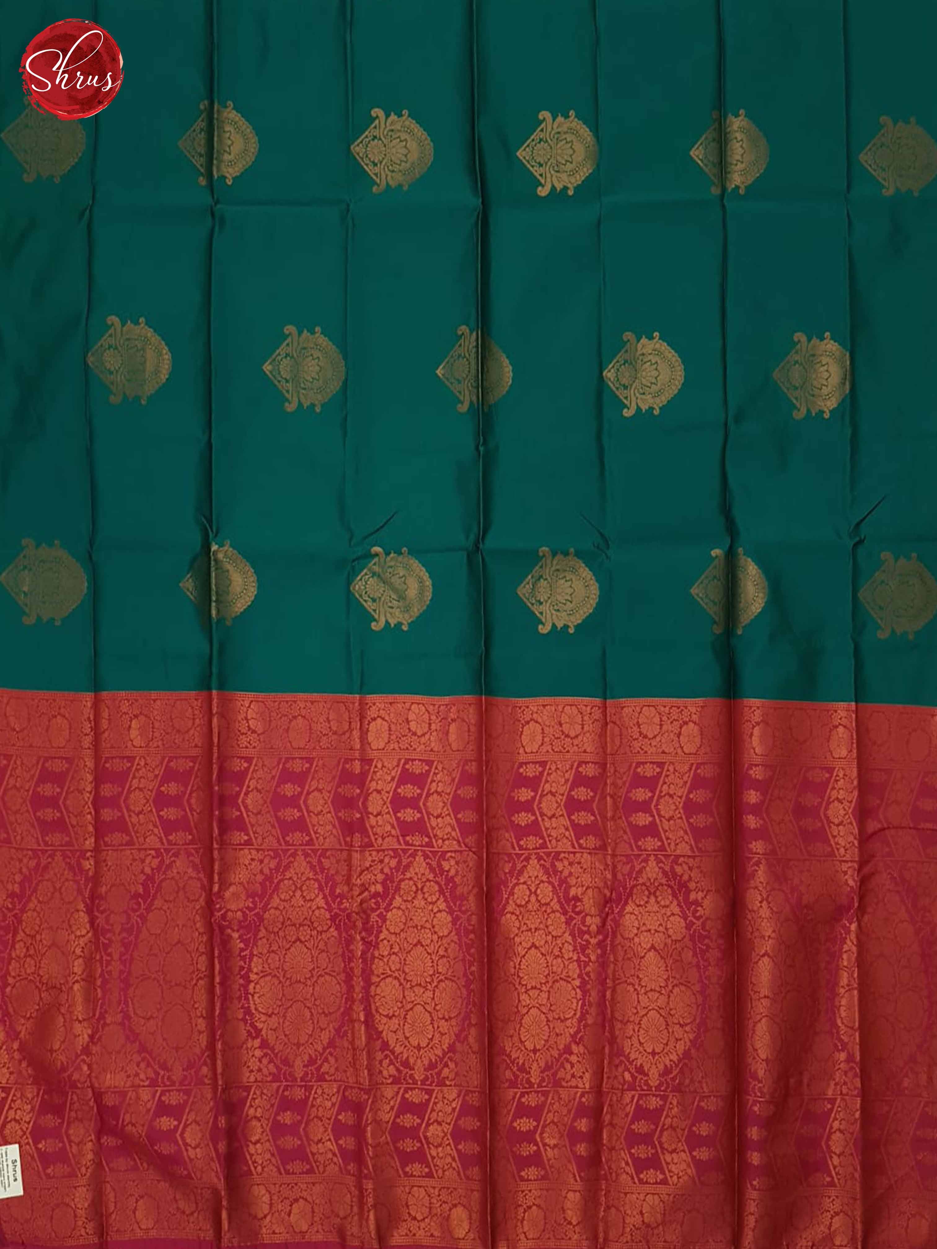 Green And Pink- Semi Soft Silk Saree - Shop on ShrusEternity.com