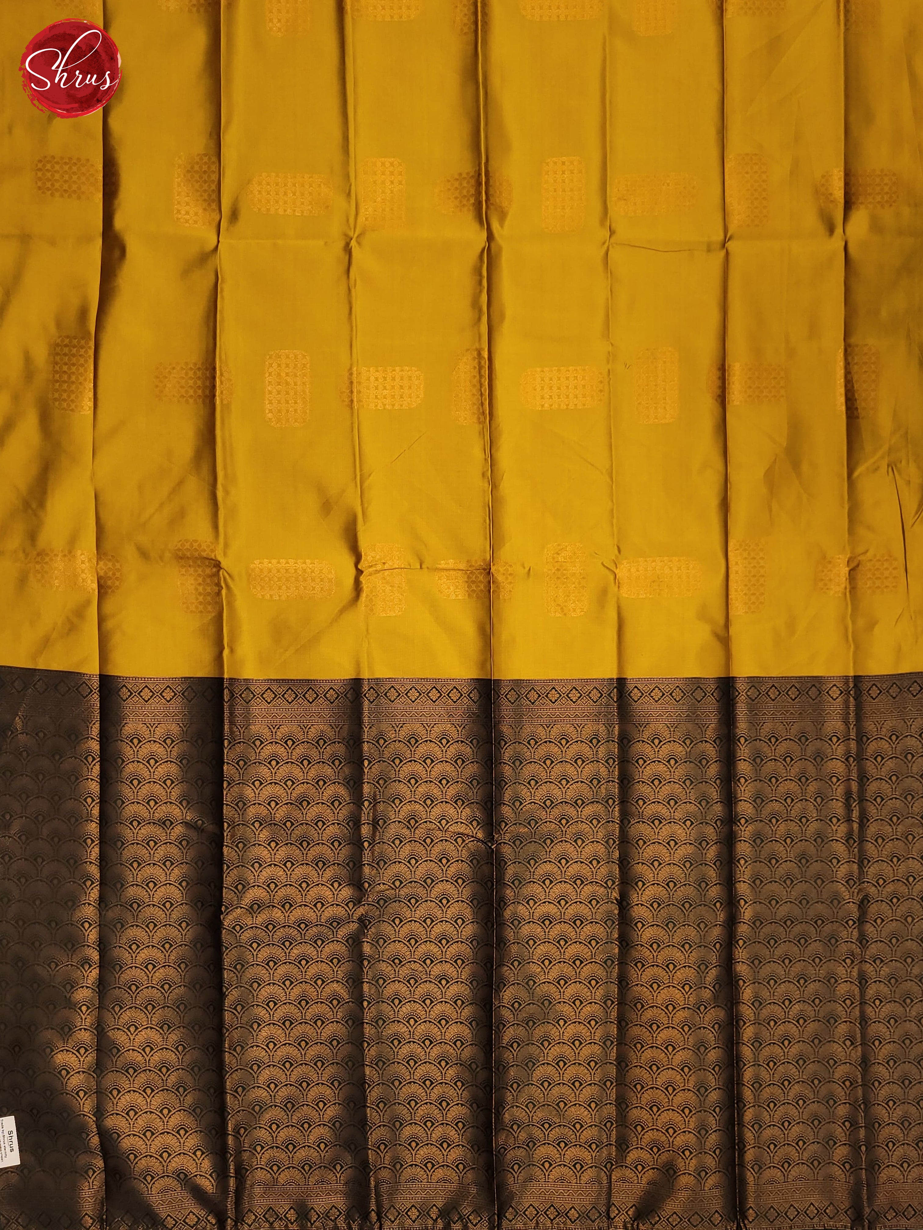 Mustard & Green - Semi Soft Silk Saree - Shop on ShrusEternity.com