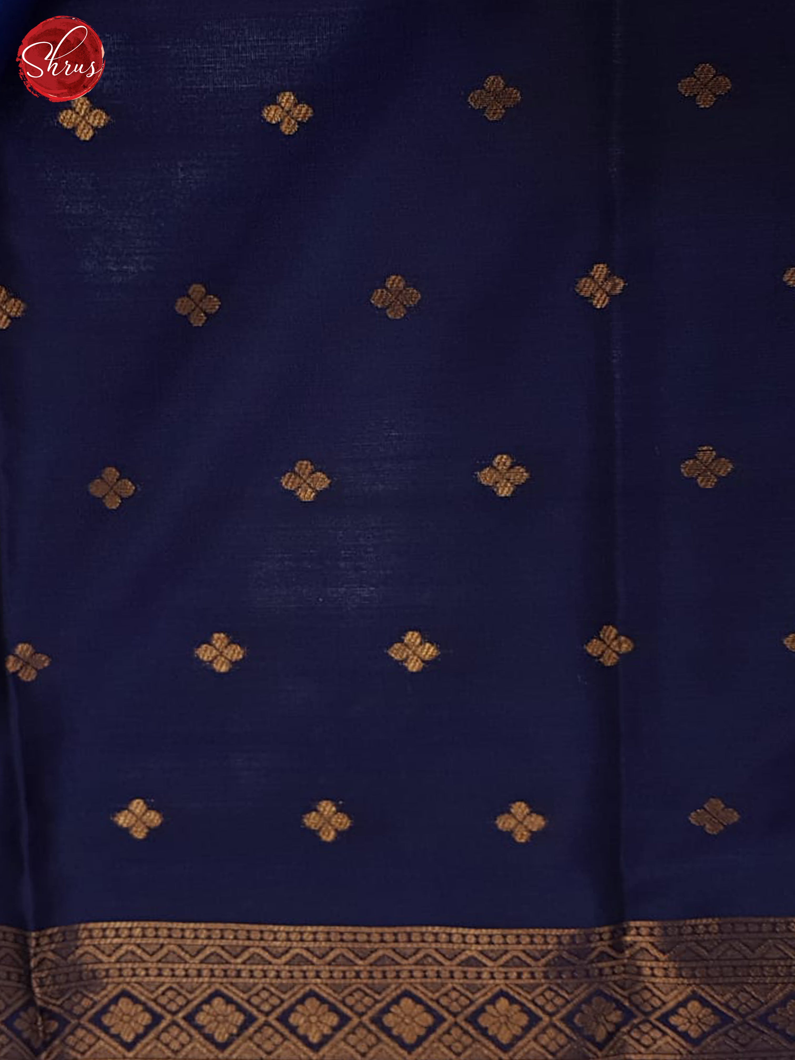 blue & Navy Blue - Semi Soft Silk Saree - Shop on ShrusEternity.com