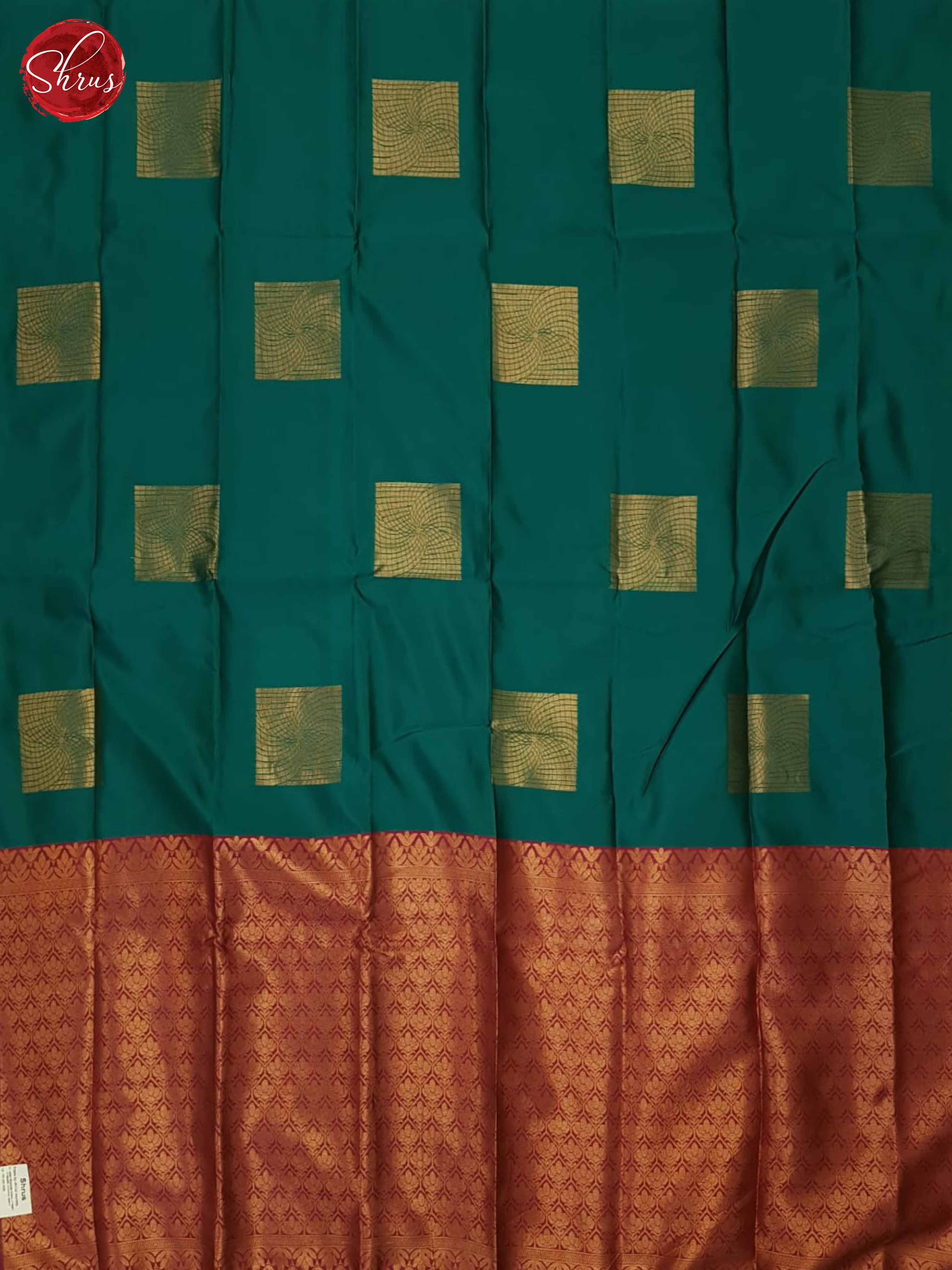 Green And Pink- Semi Soft Silk Saree - Shop on ShrusEternity.com