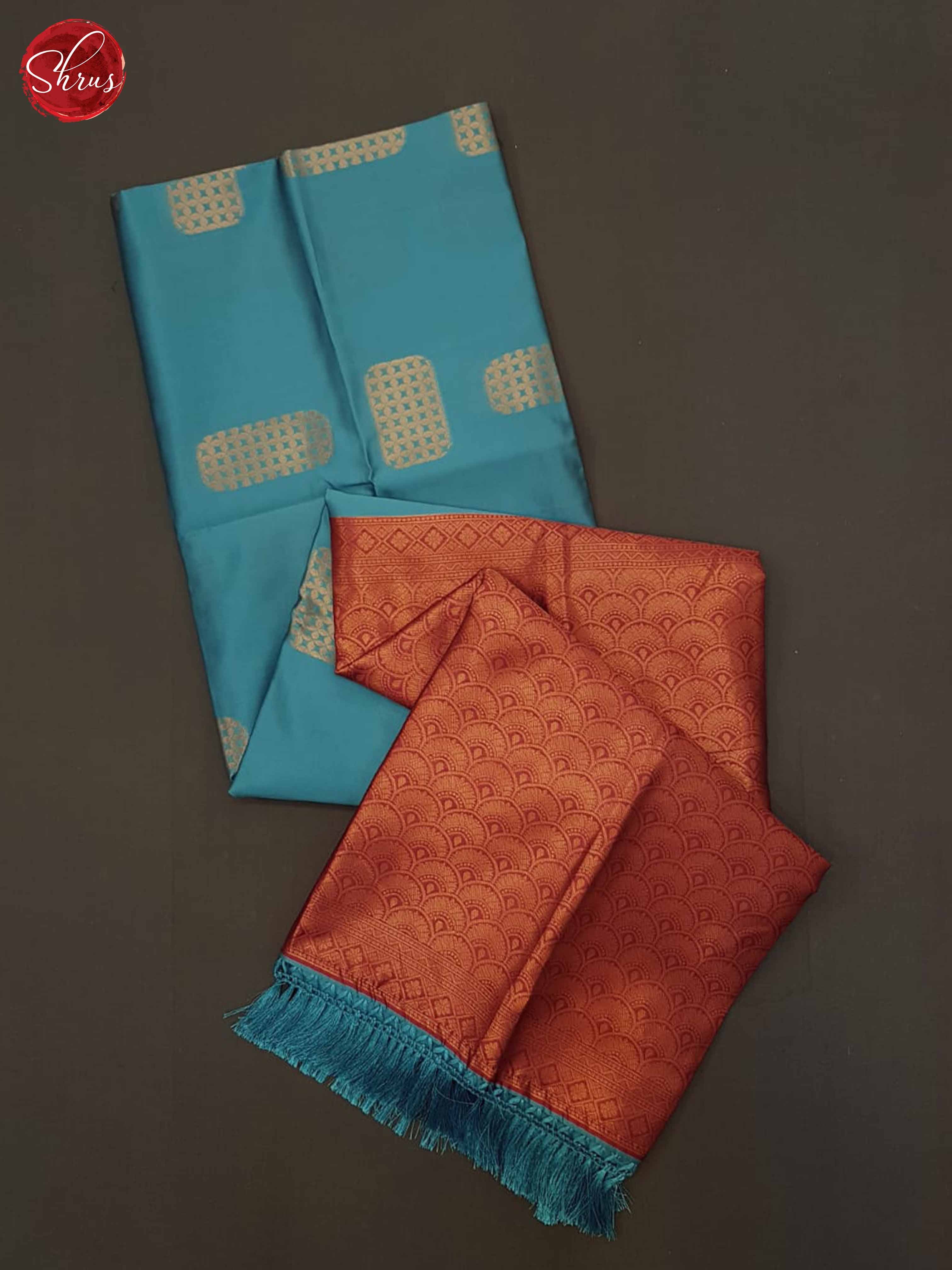 Blue And Pink- Semi Soft Silk Saree - Shop on ShrusEternity.com