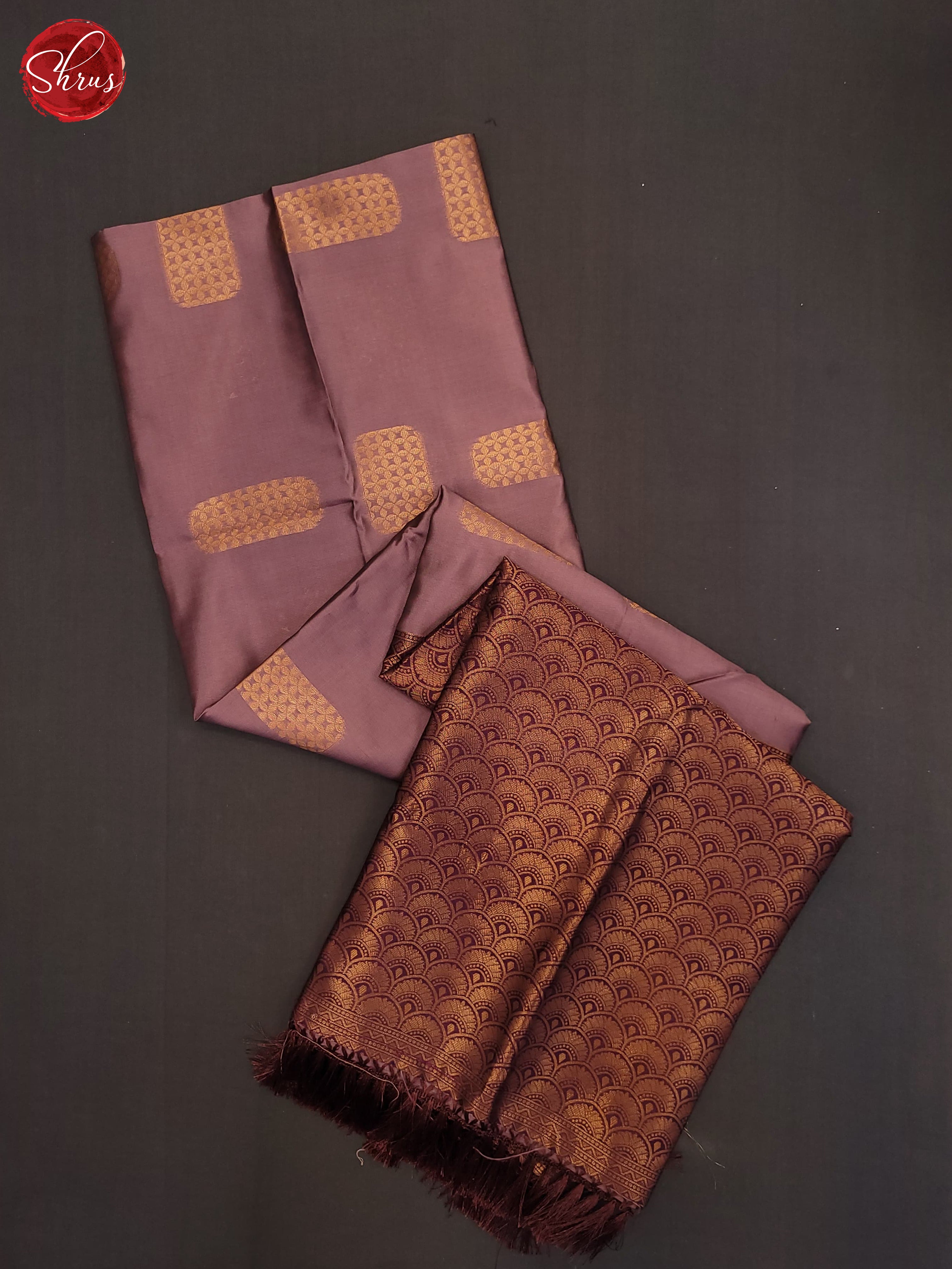 Mild lavender & Purple- Semi Soft Silk Saree - Shop on ShrusEternity.com