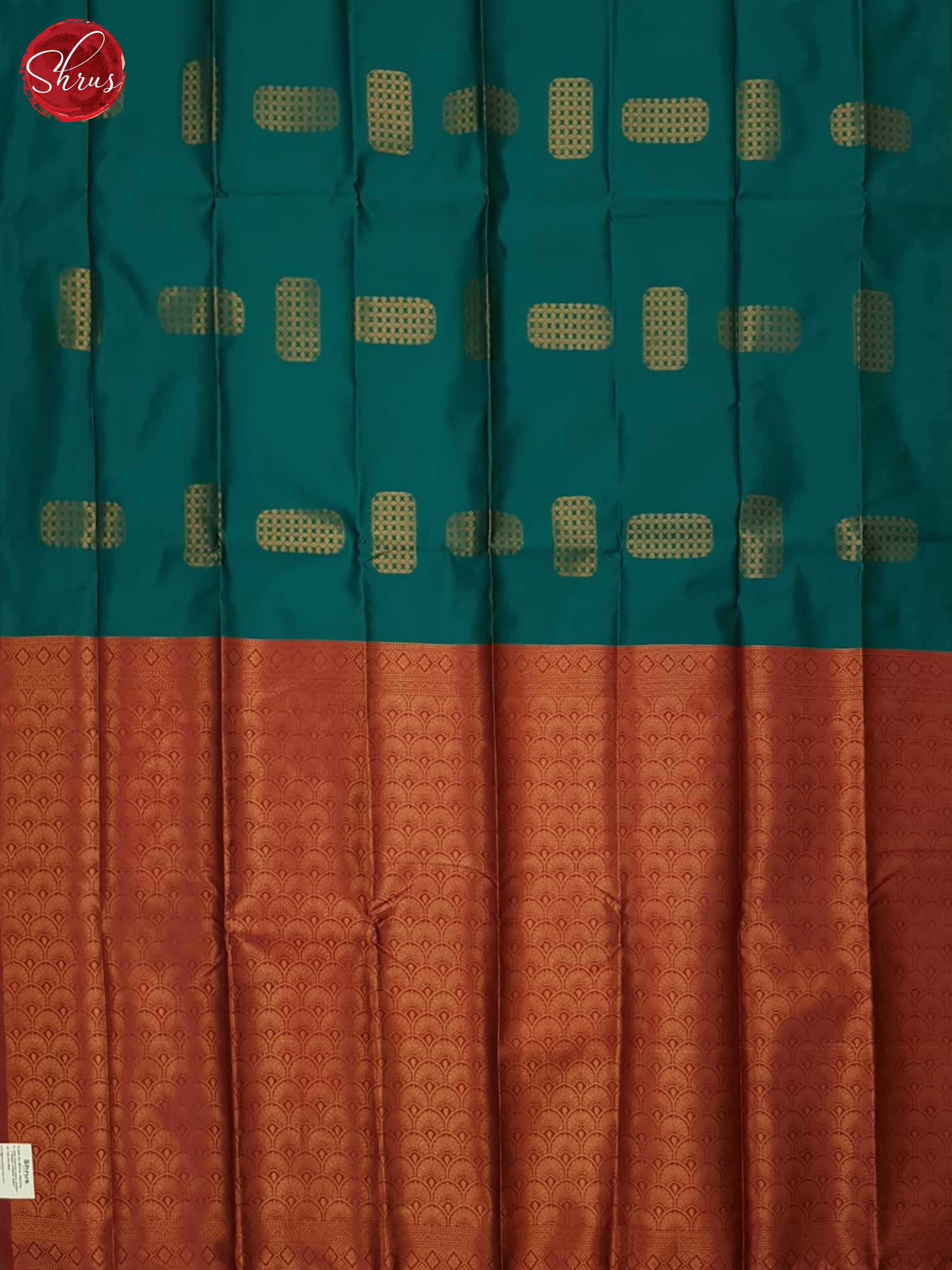 Green And Pink- Semi Soft Silk Saree - Shop on ShrusEternity.com