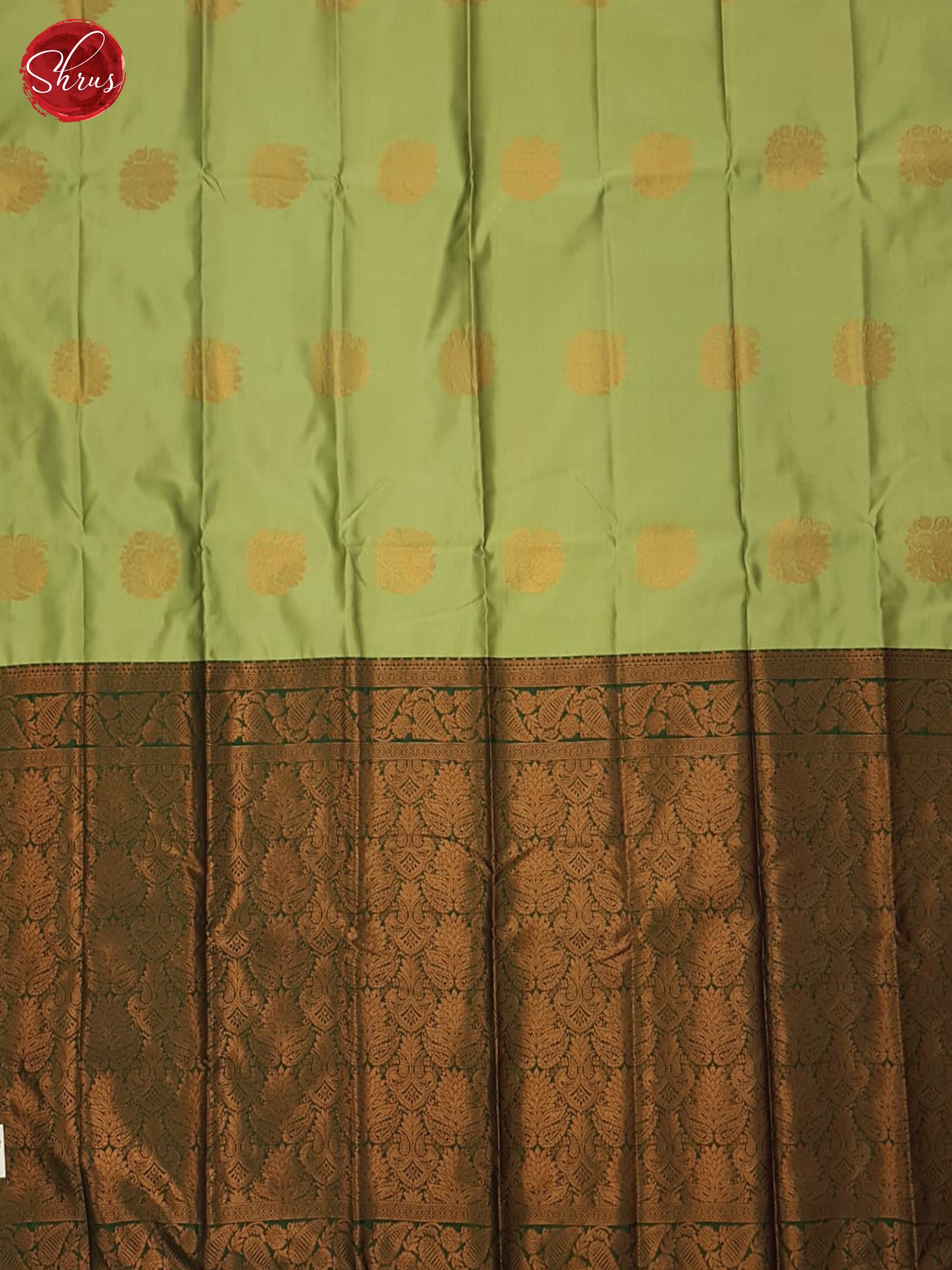 Pista Green  & Green - Semi Soft Silk Saree - Shop on ShrusEternity.com