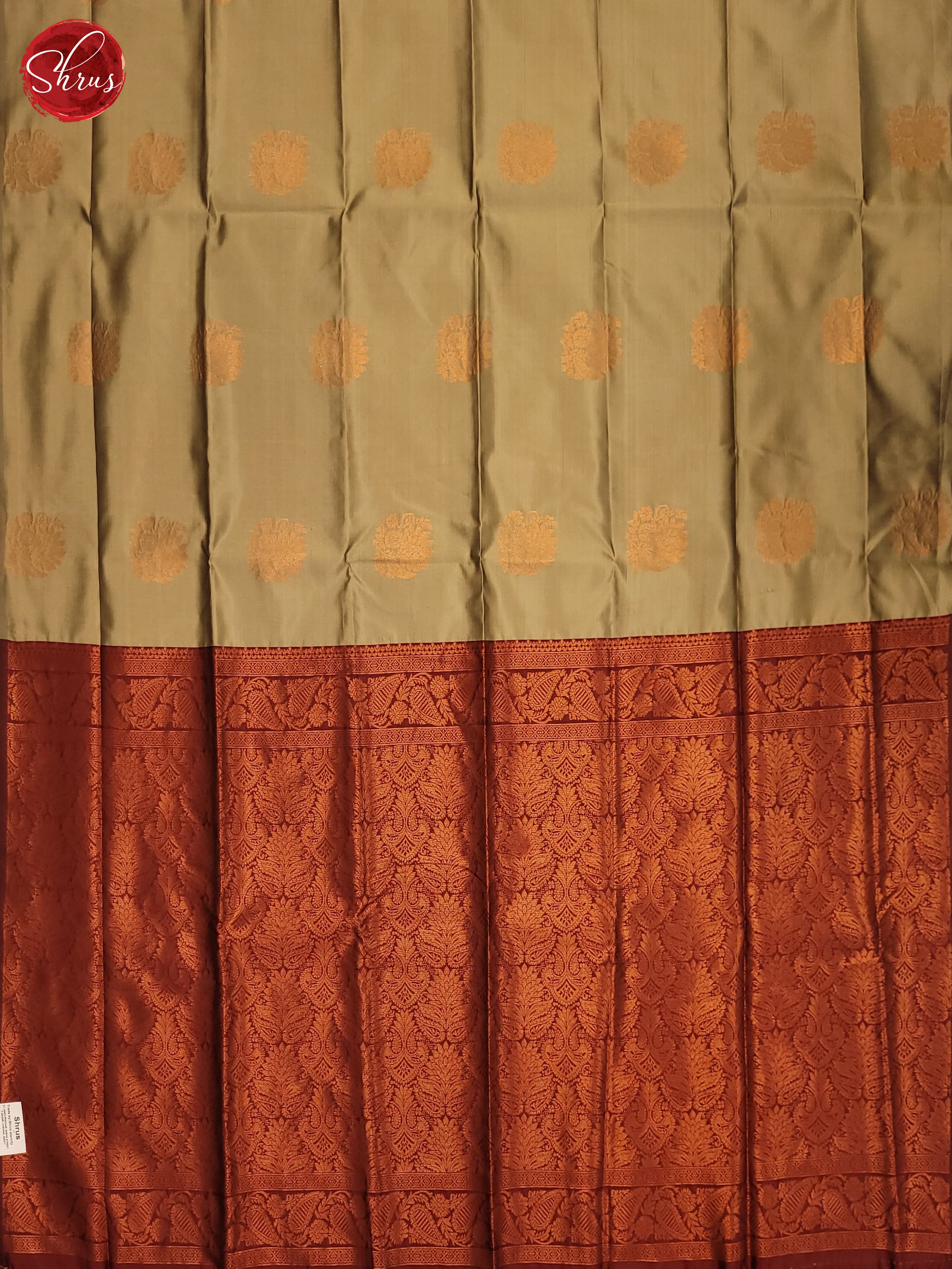 grey & Maroon - Semi Soft Silk Saree - Shop on ShrusEternity.com