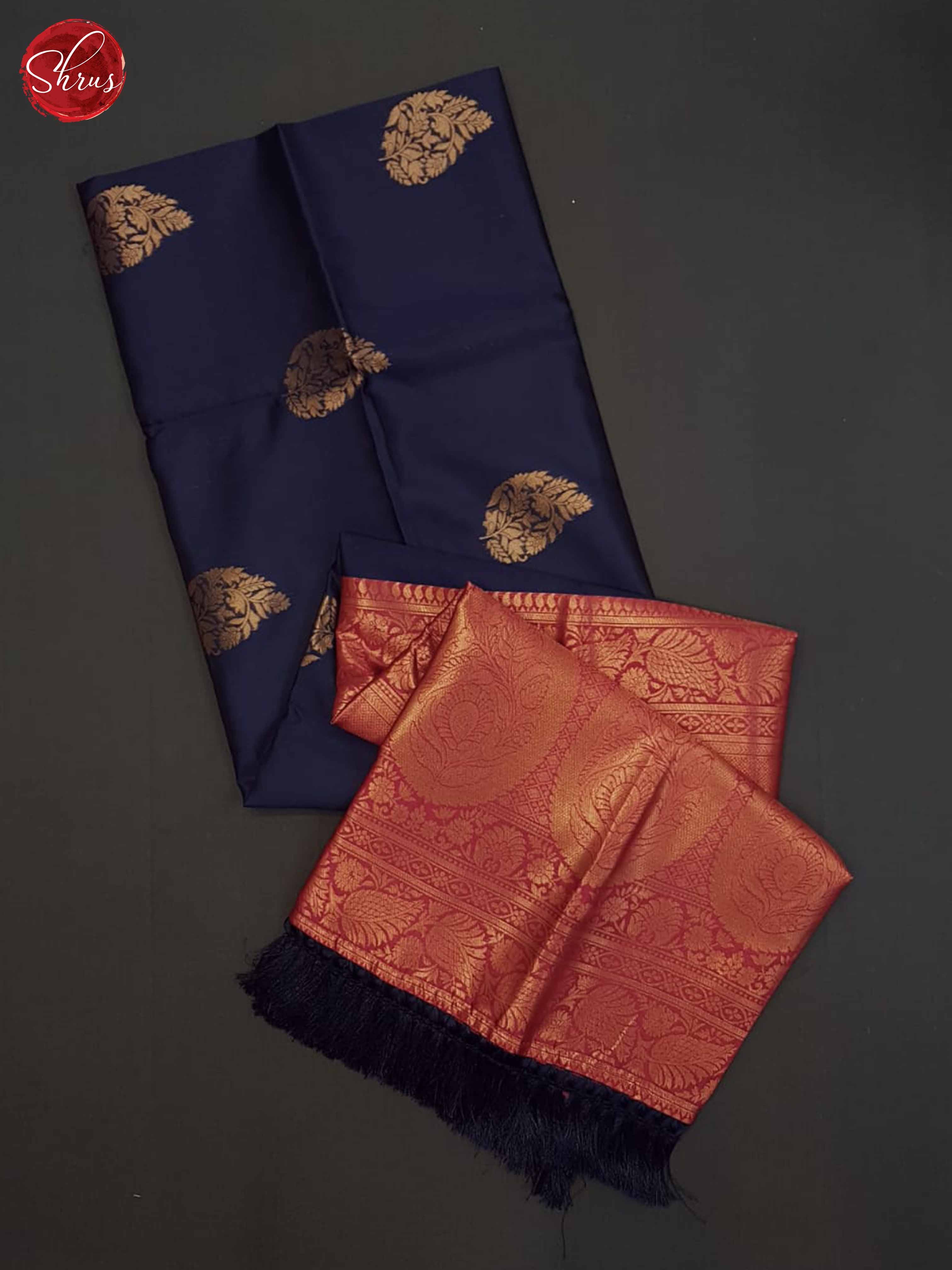 Blue And Pink - Semi Soft Silk Saree - Shop on ShrusEternity.com