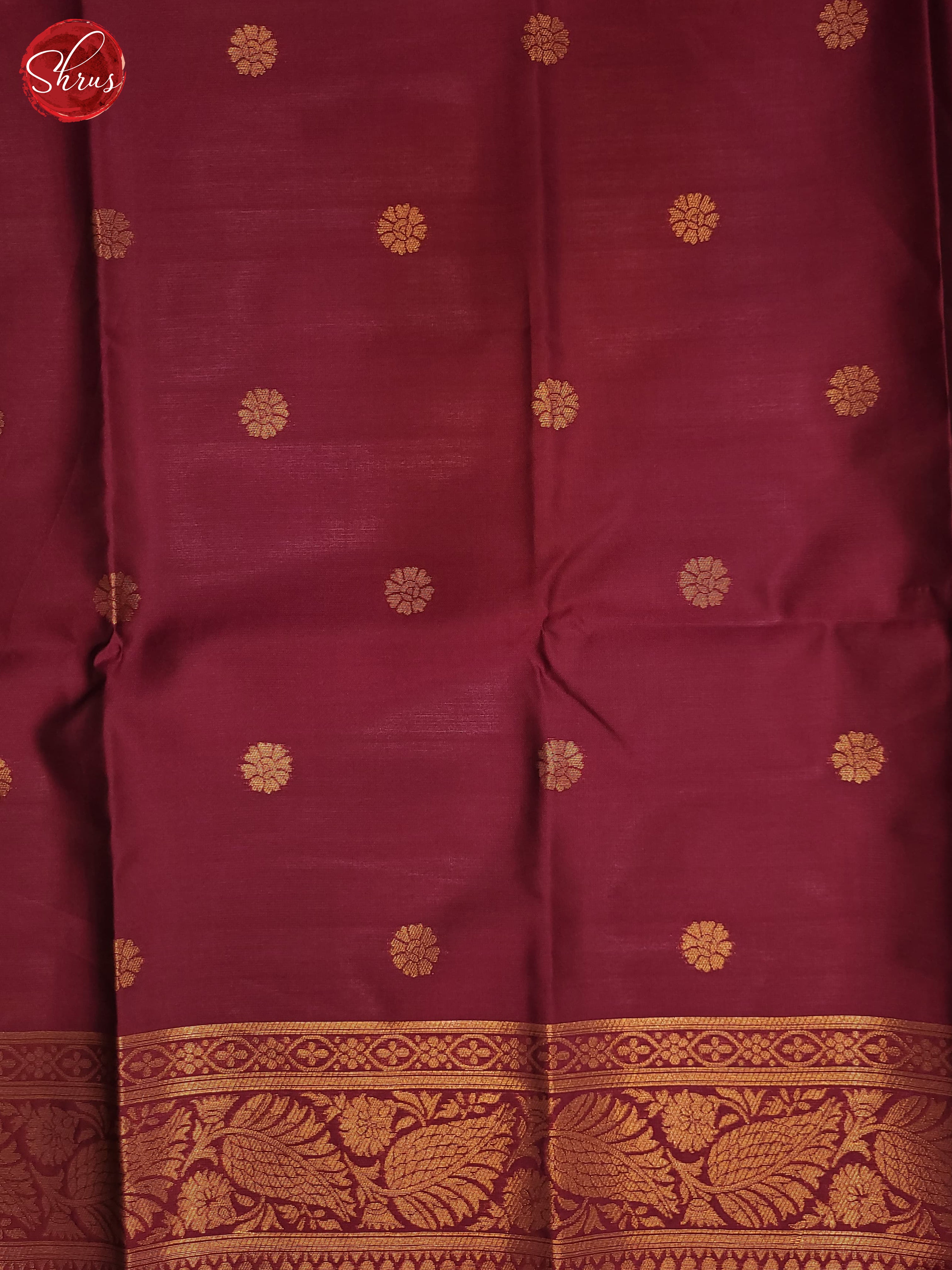 Peach & Maroon- semi Soft Silk Saree - Shop on ShrusEternity.com