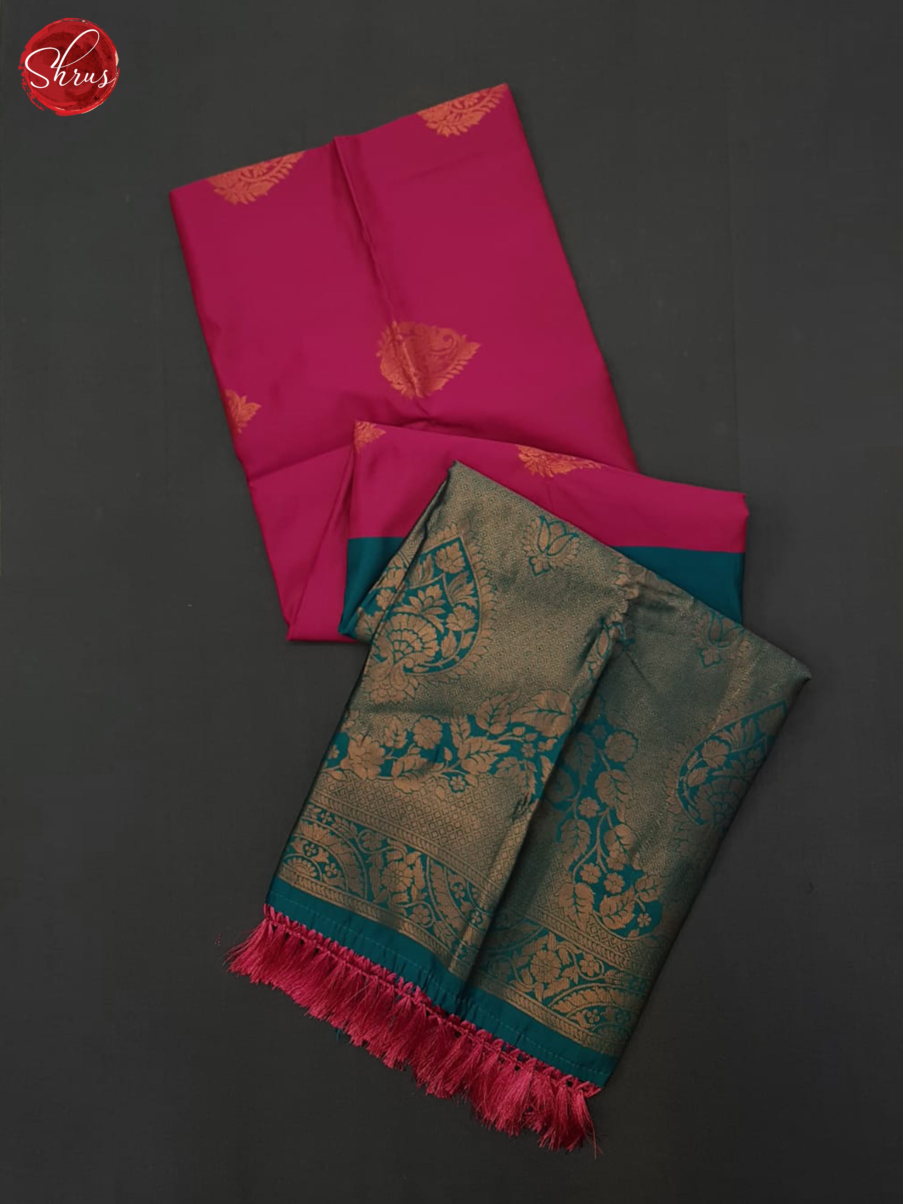 Pink & Blue- Semi Soft silk Saree - Shop on ShrusEternity.com