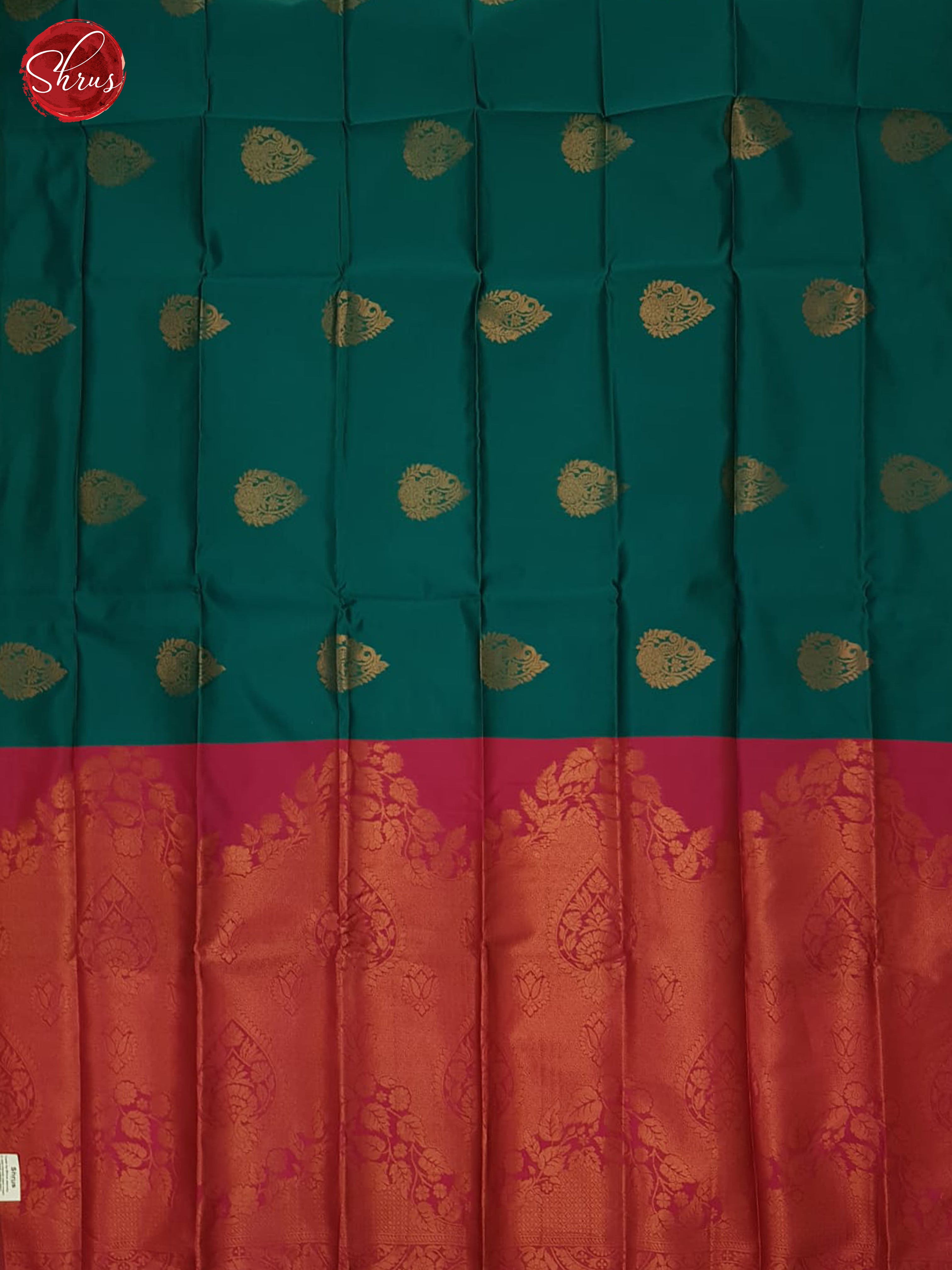 green and pink - Semi Soft Silk Saree - Shop on ShrusEternity.com