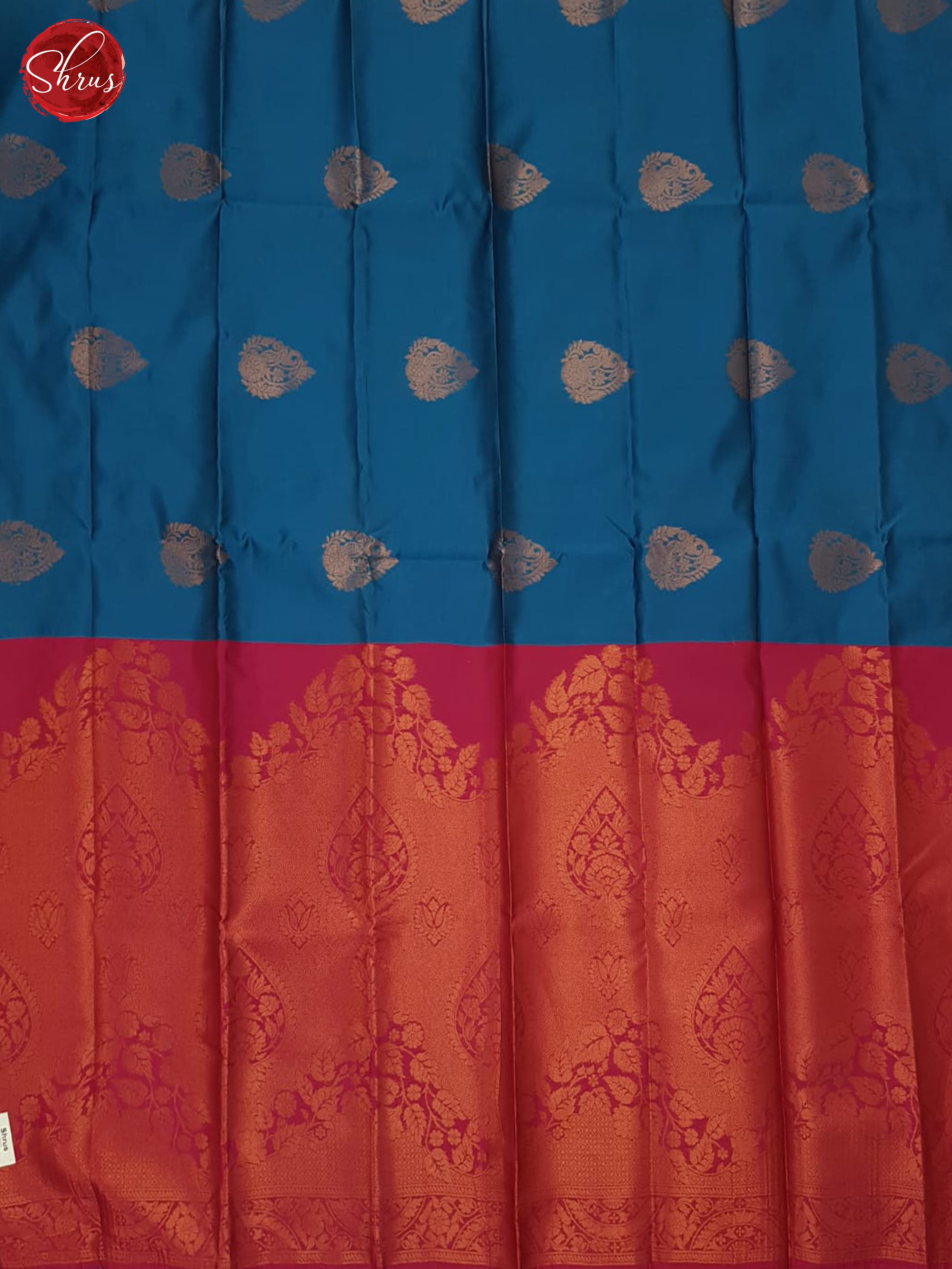 blue and pink - Semi Soft Silk Saree - Shop on ShrusEternity.com