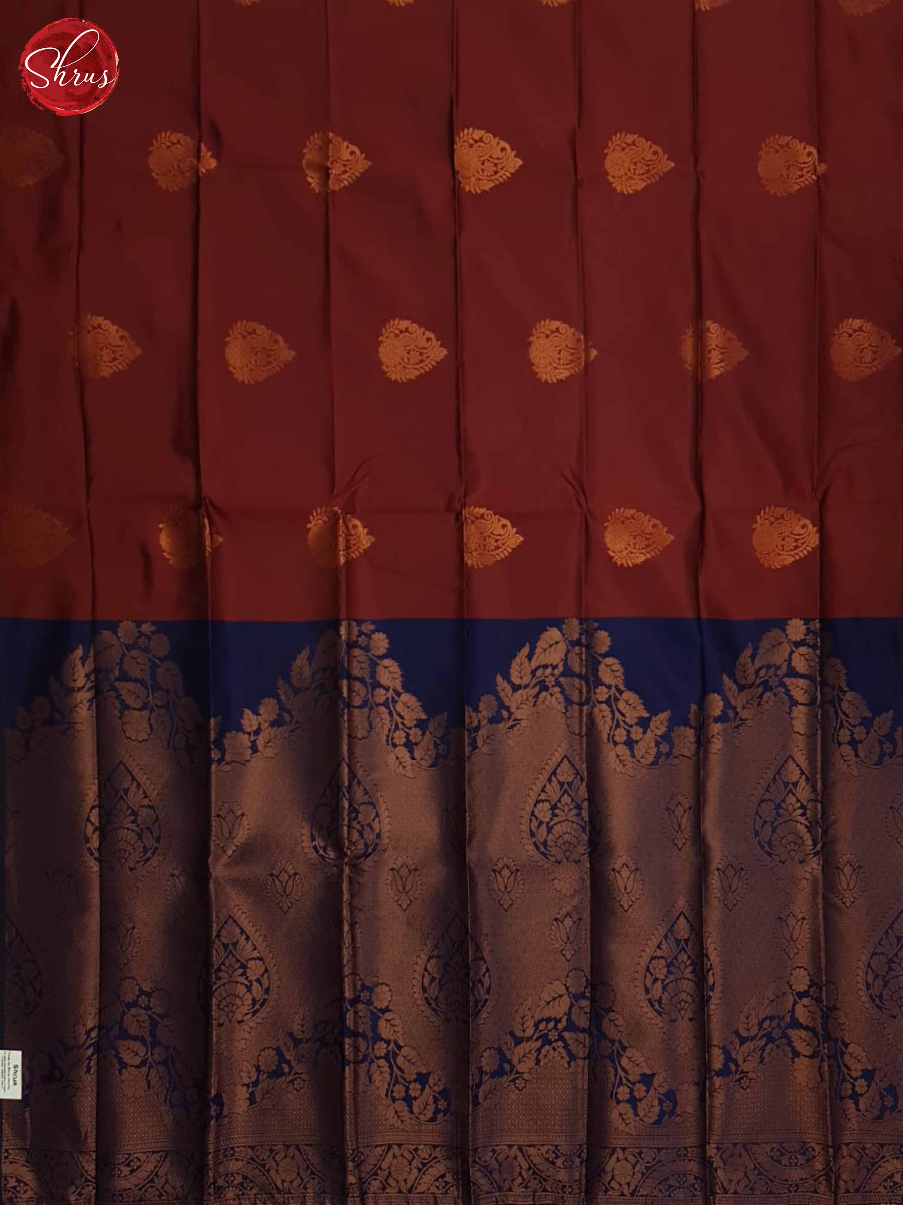 Arakku Maroon And Blue- Semi Soft SIlk Saree - Shop on ShrusEternity.com