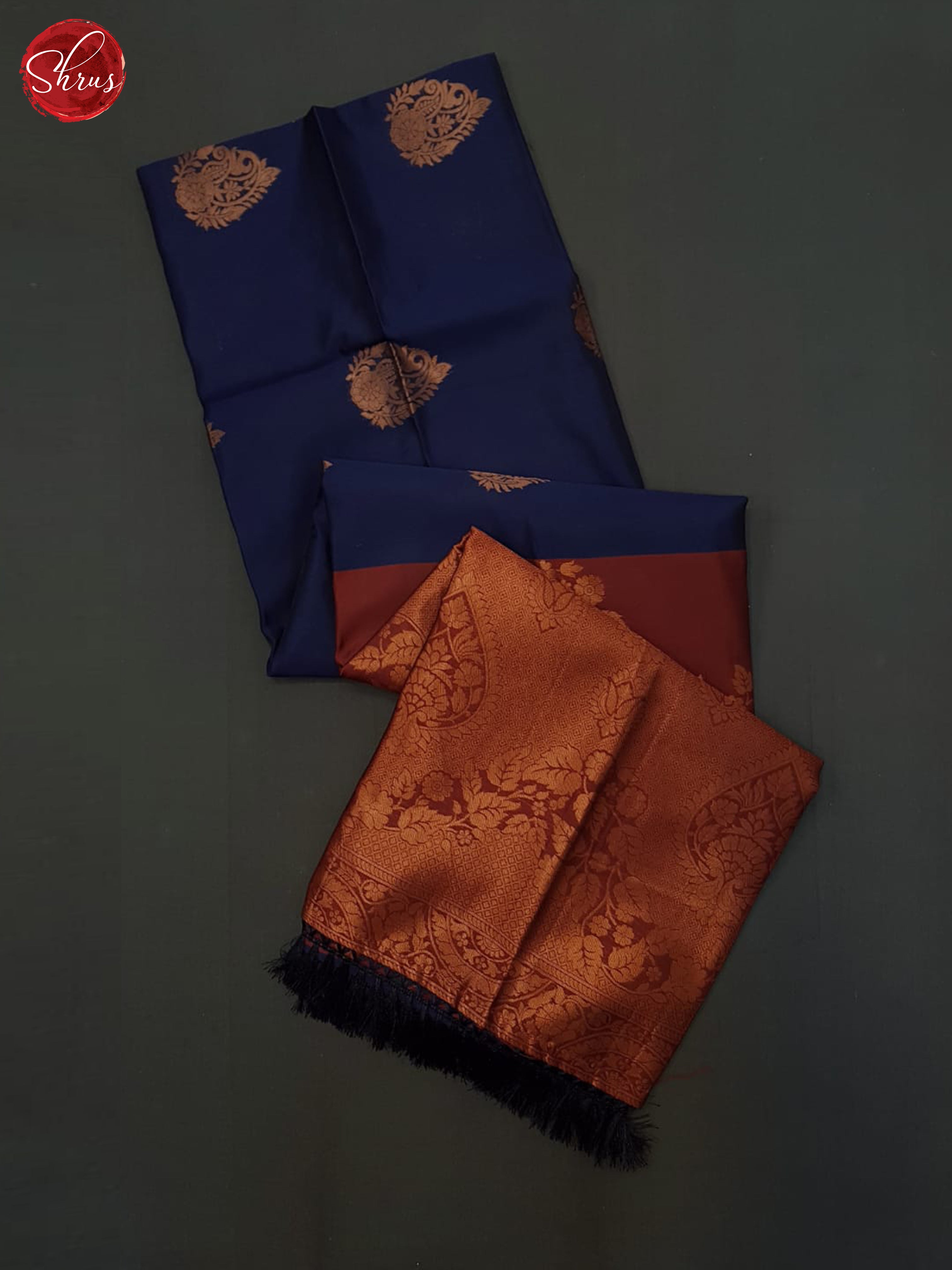 blue and araku Maroon - Semi Soft Silk Saree - Shop on ShrusEternity.com