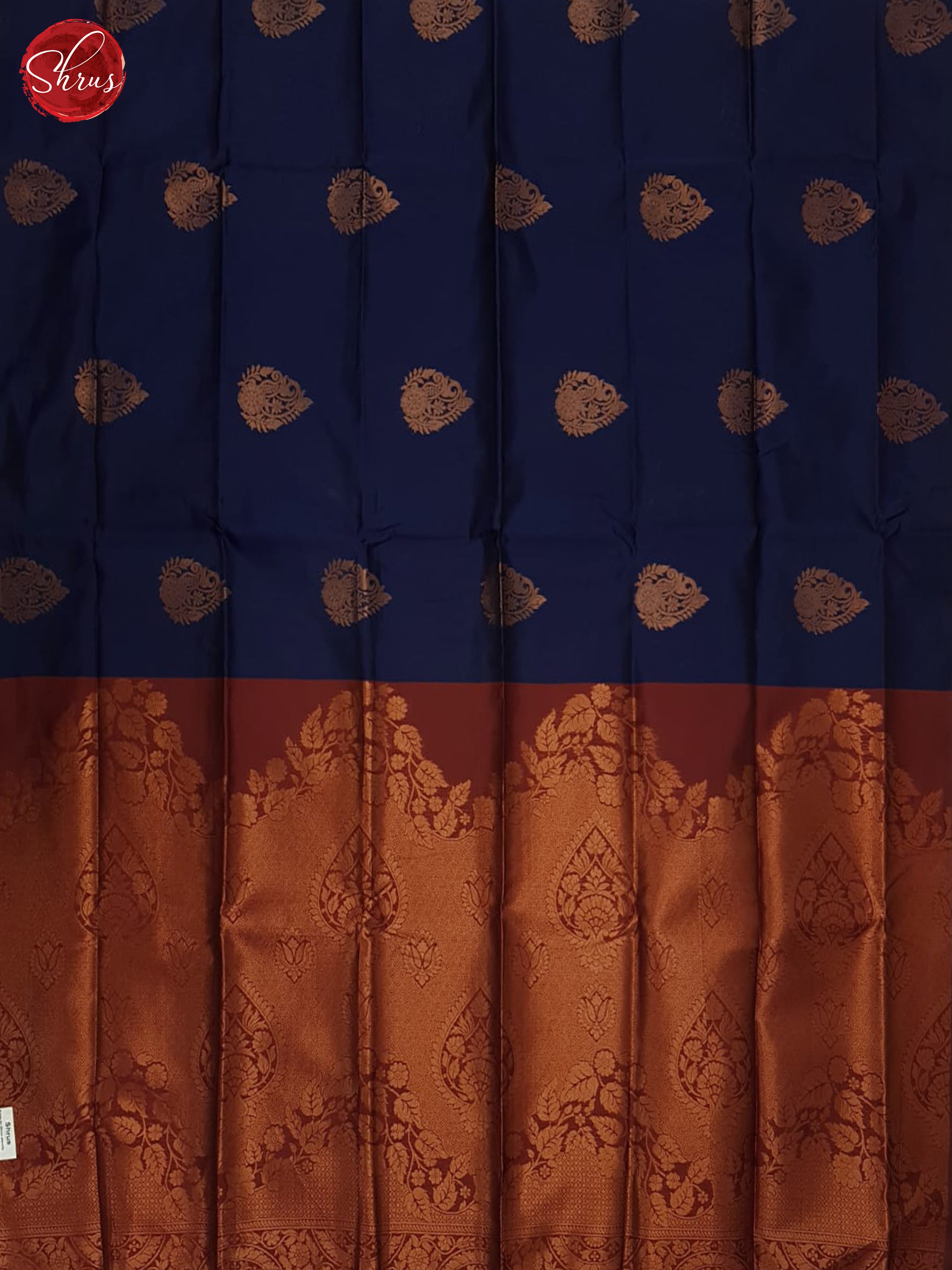 blue and araku Maroon - Semi Soft Silk Saree - Shop on ShrusEternity.com