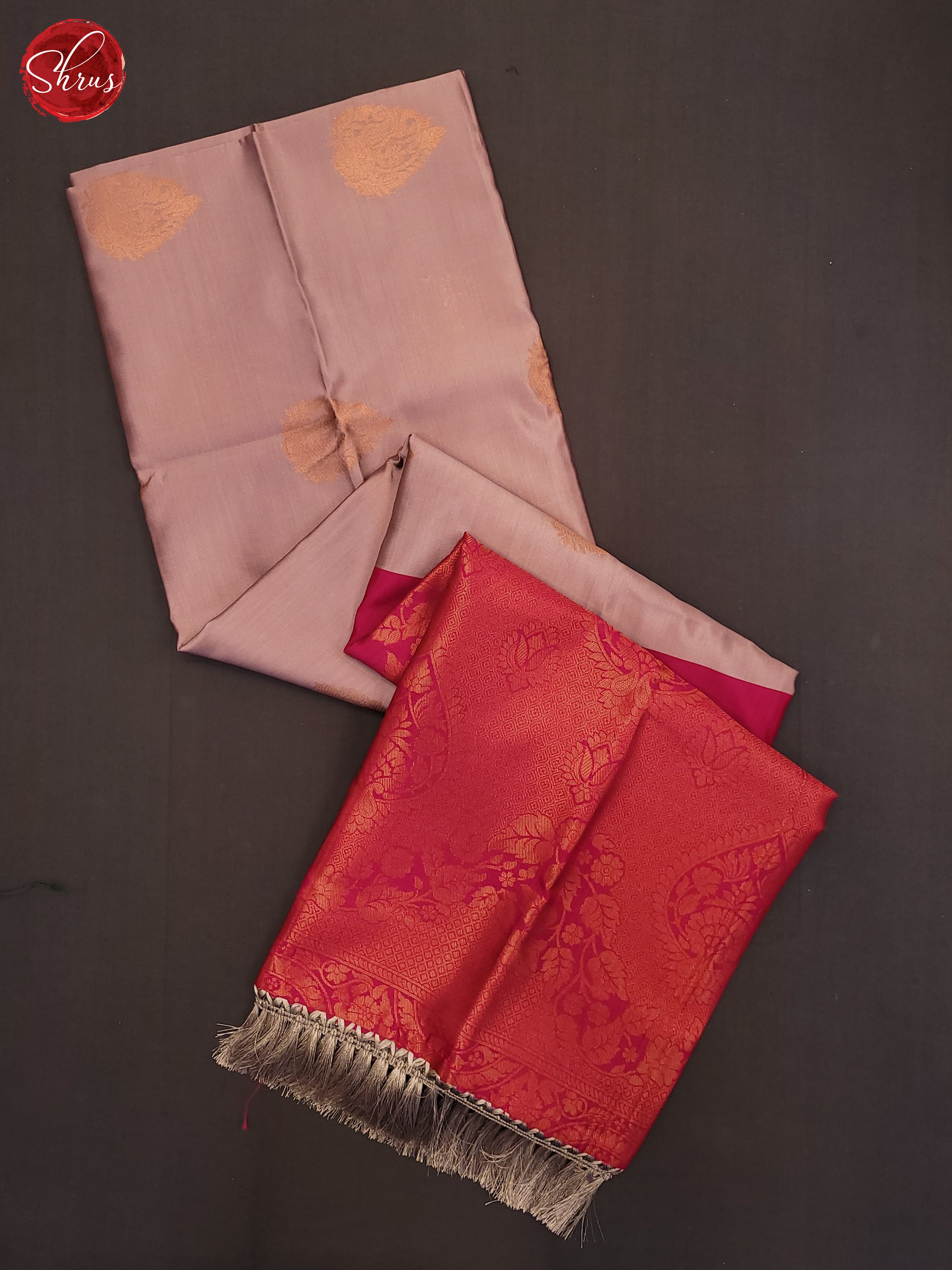 Lavander and pink - Semi Soft Silk Saree - Shop on ShrusEternity.com