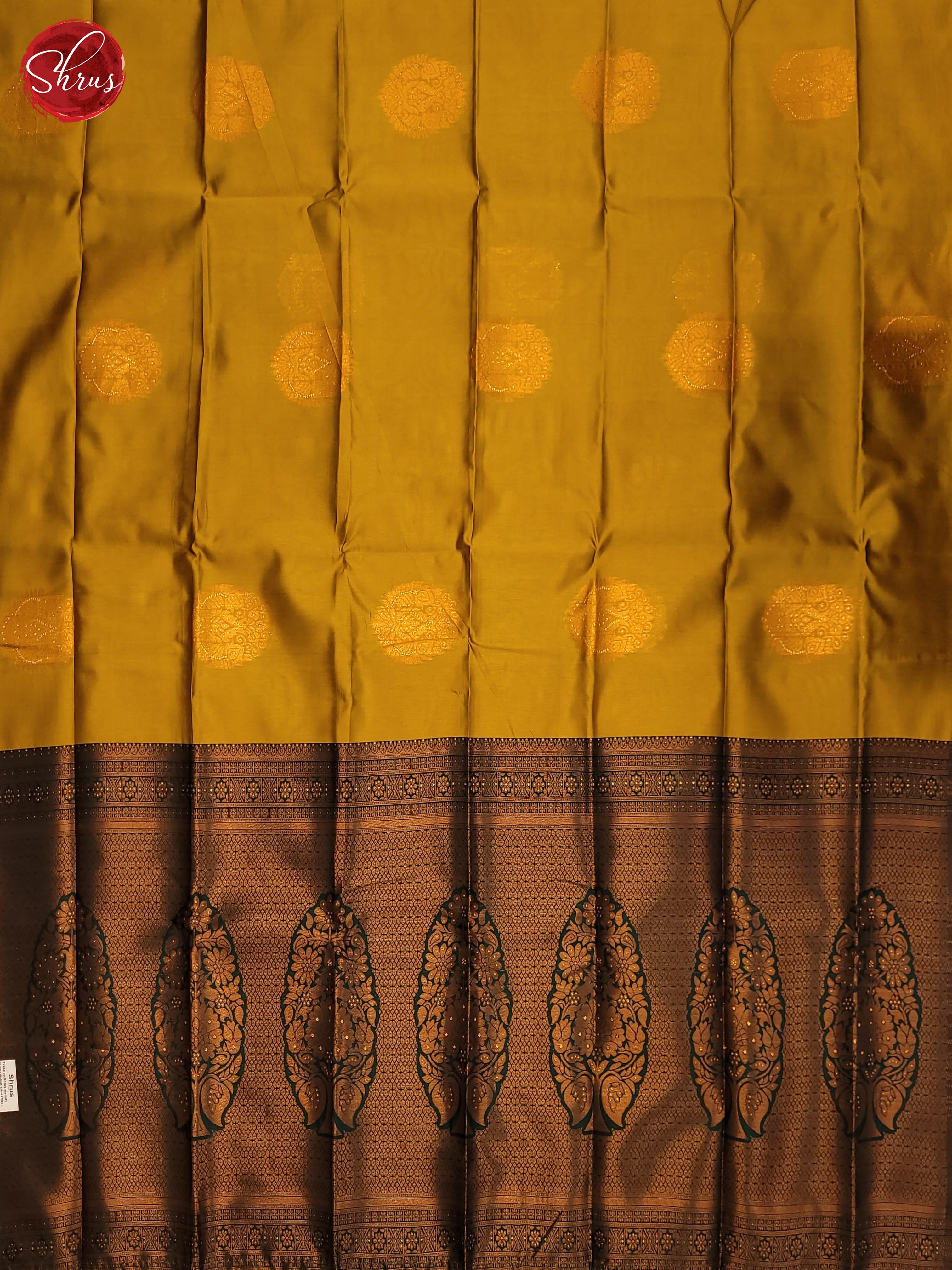 Mathulir Green & Green - Semi Softsilk Saree - Shop on ShrusEternity.com