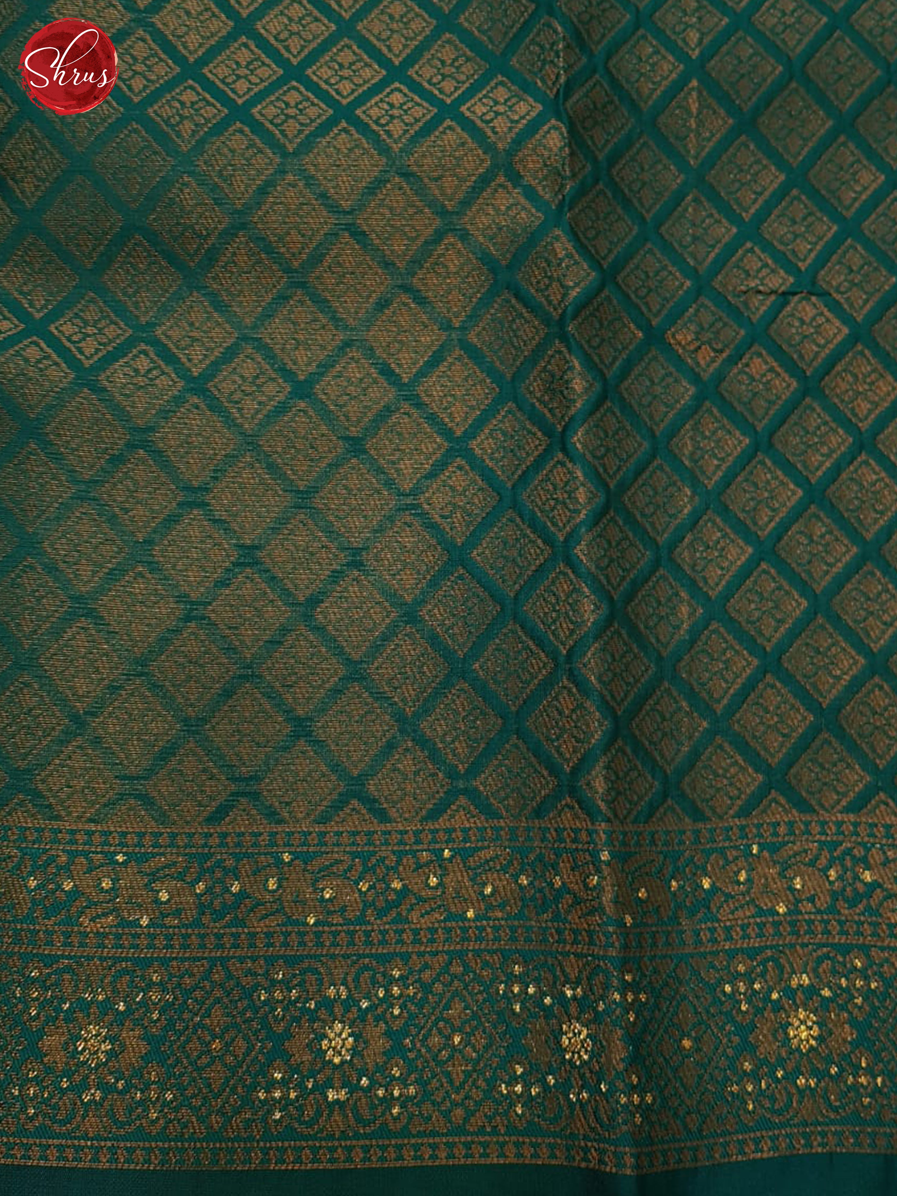 Blue &  Teal- Semi Softsilk Saree - Shop on ShrusEternity.com