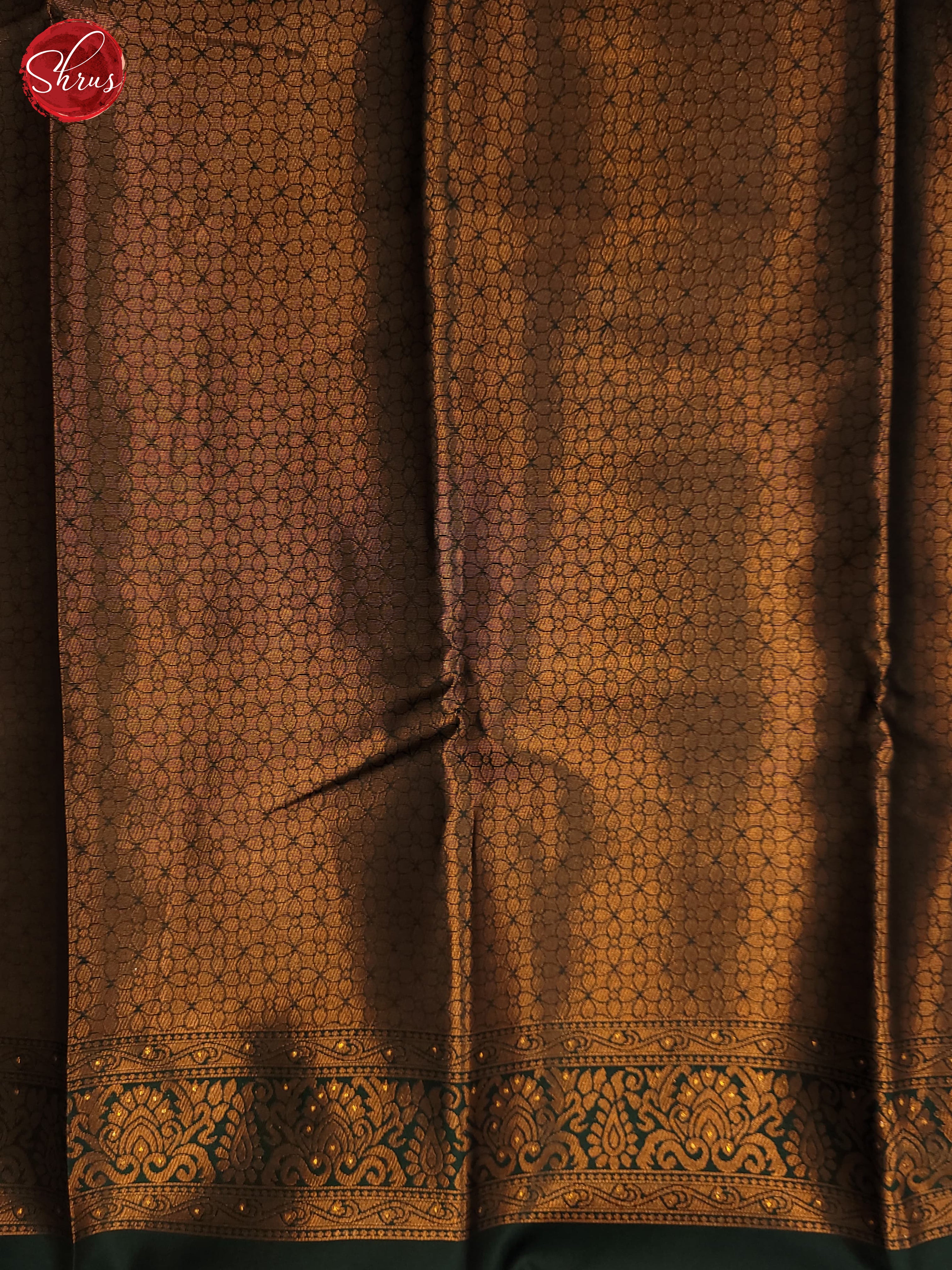 Deep Wine & Green - Semi Softsilk Saree - Shop on ShrusEternity.com