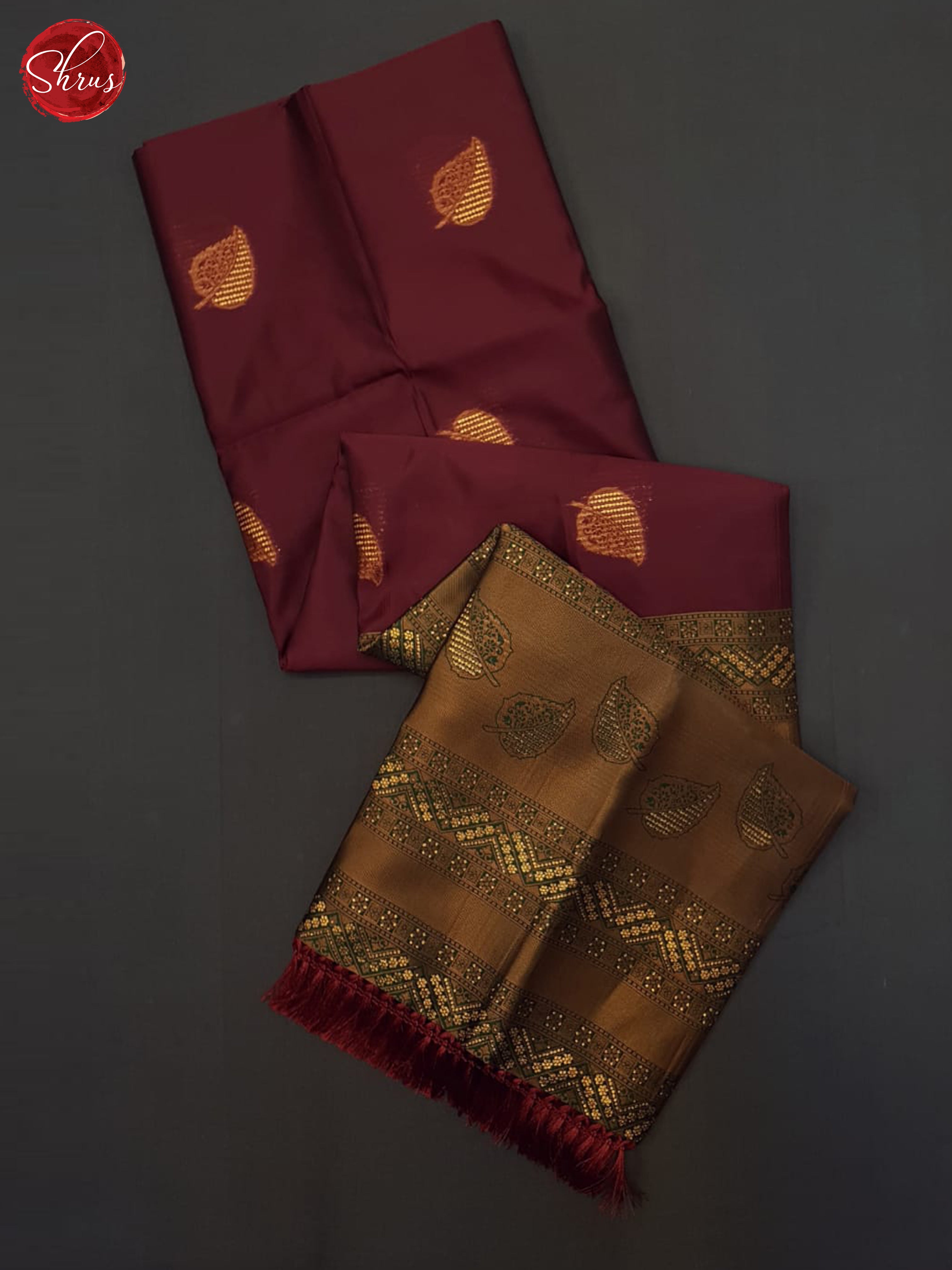 Arakku Maroon & Green- Semi Softsilk Saree - Shop on ShrusEternity.com