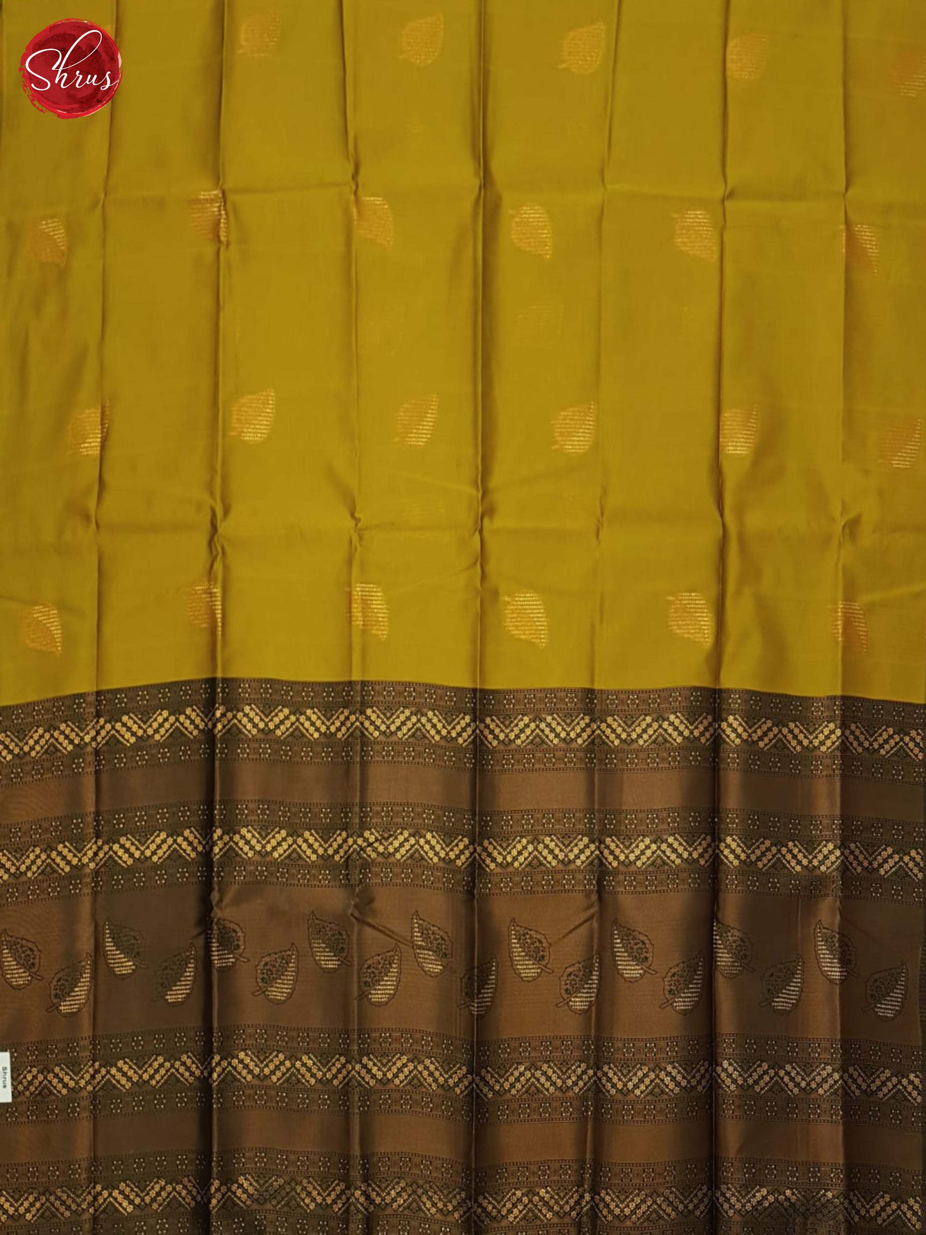 Mustard & Green - Semi Softsilk Saree - Shop on ShrusEternity.com