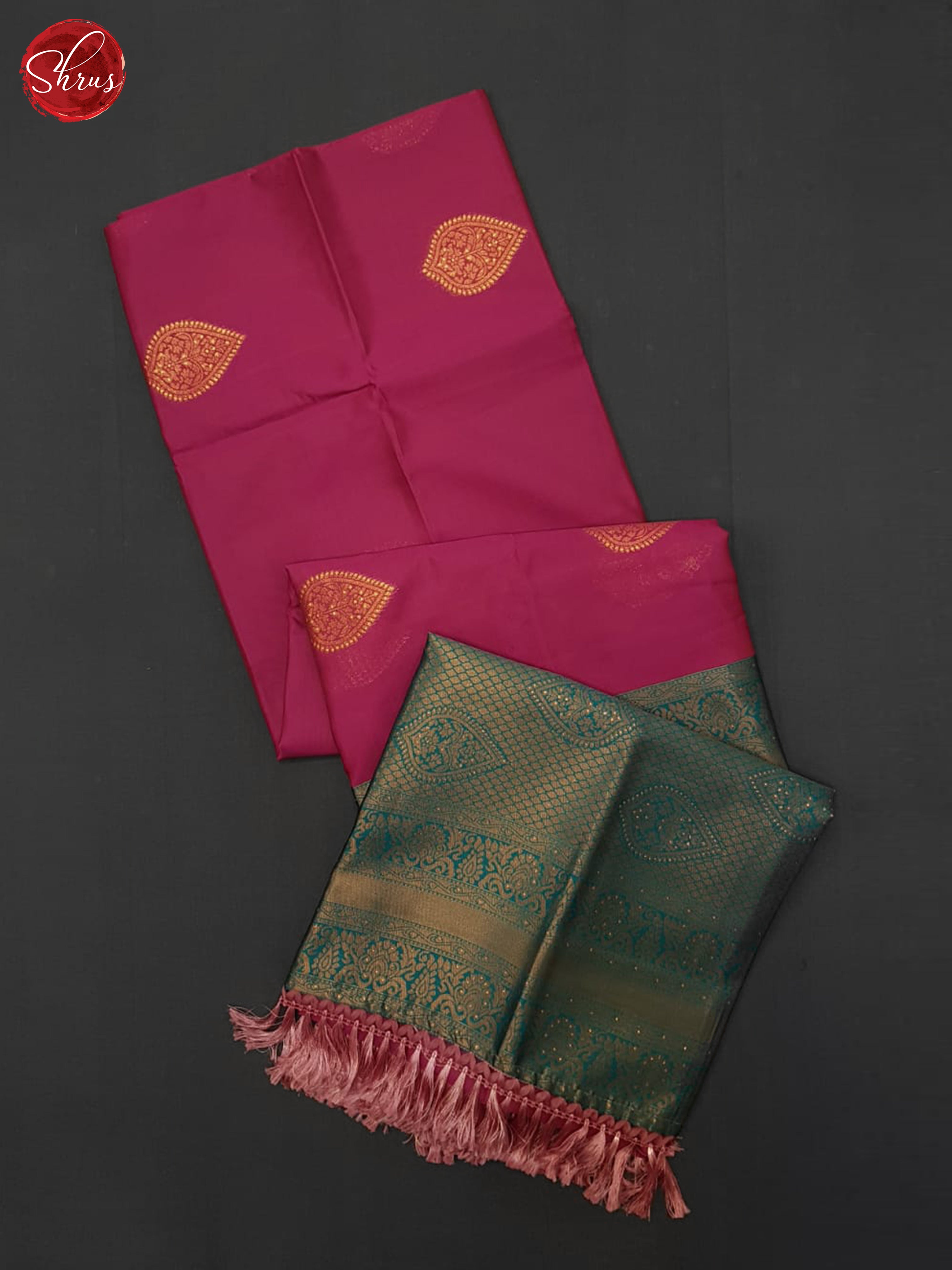 Pink & GReen- Semi Soft silk Saree - Shop on ShrusEternity.com