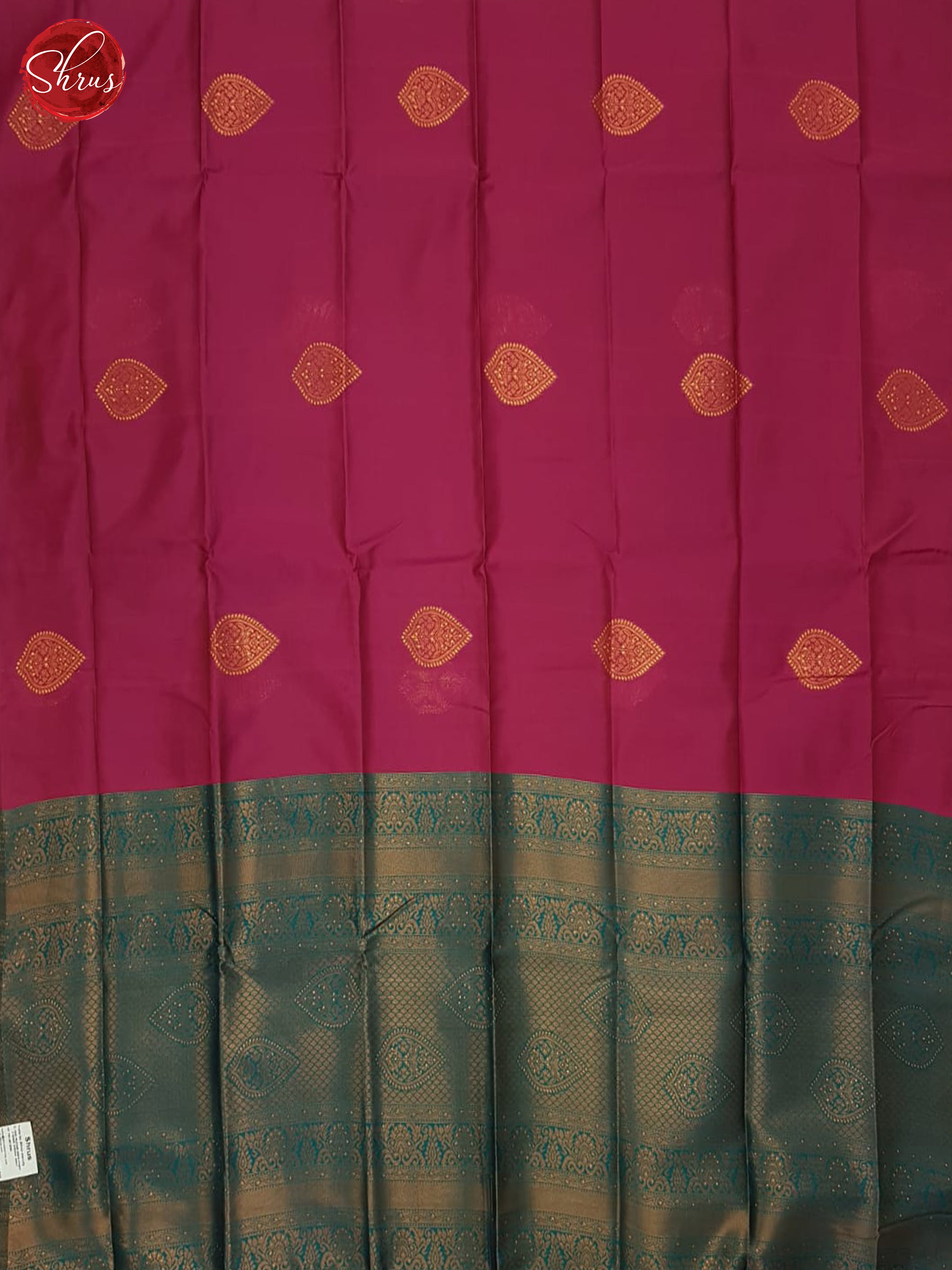 Pink & GReen- Semi Soft silk Saree - Shop on ShrusEternity.com