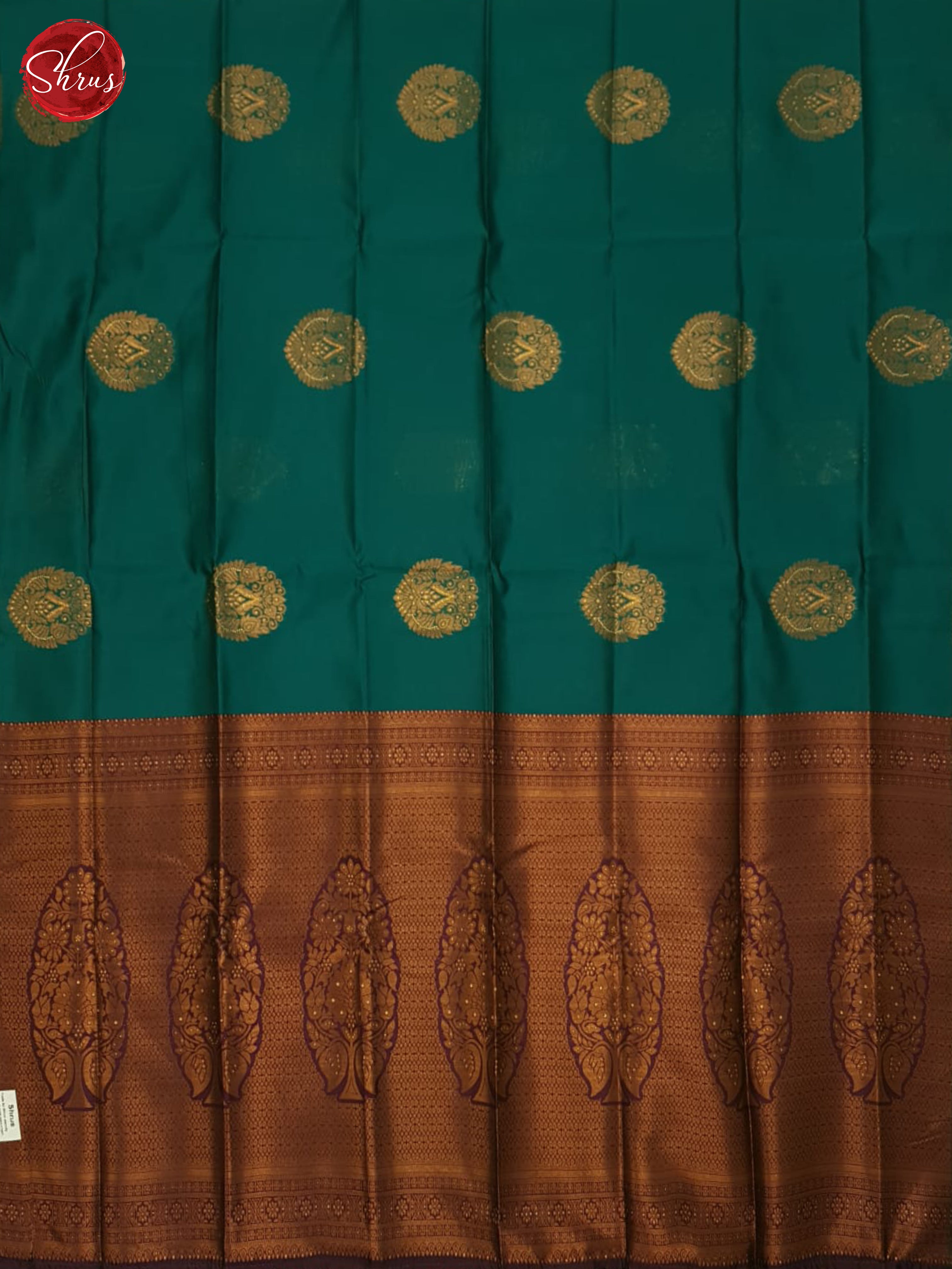 Green & Purple- Semi Softsilk Saree - Shop on ShrusEternity.com