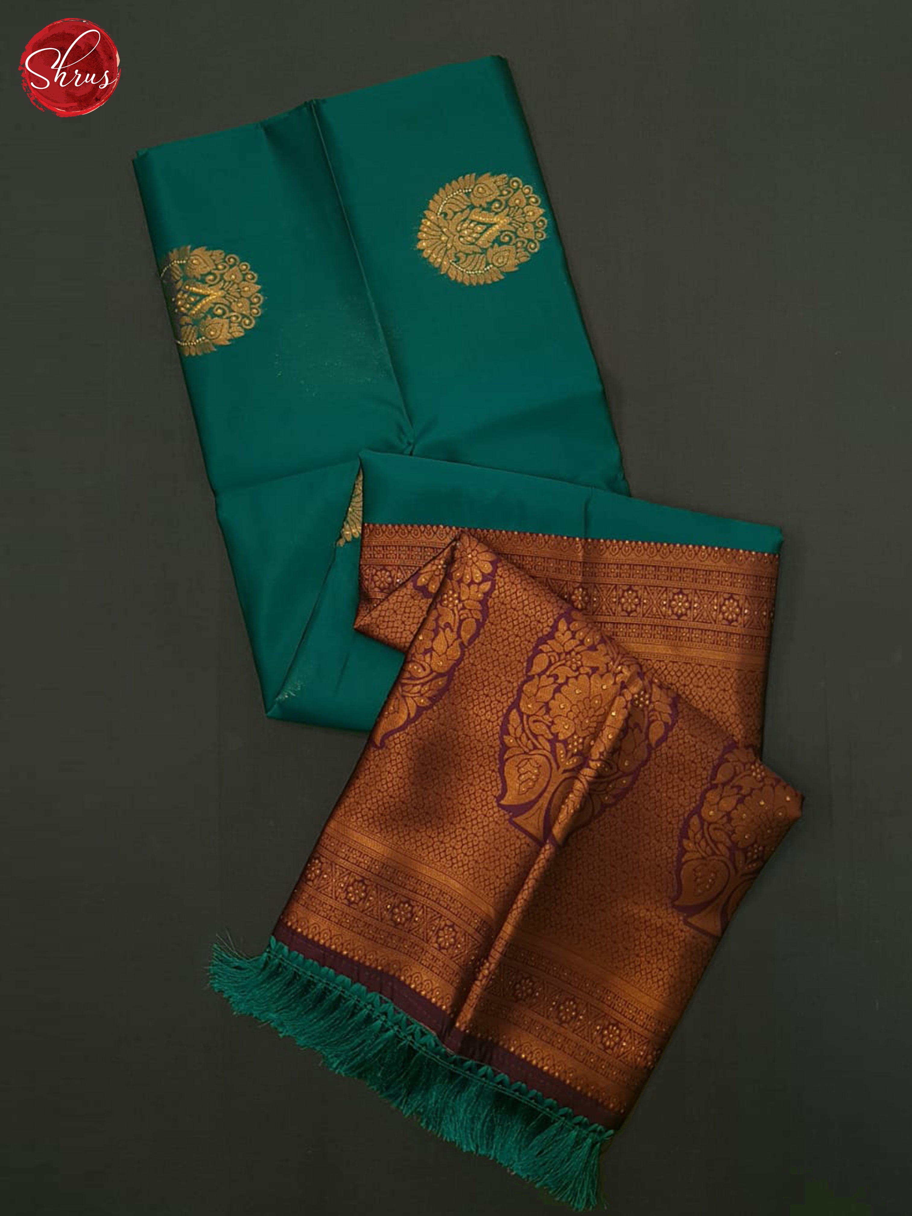 Green & Purple- Semi Softsilk Saree - Shop on ShrusEternity.com