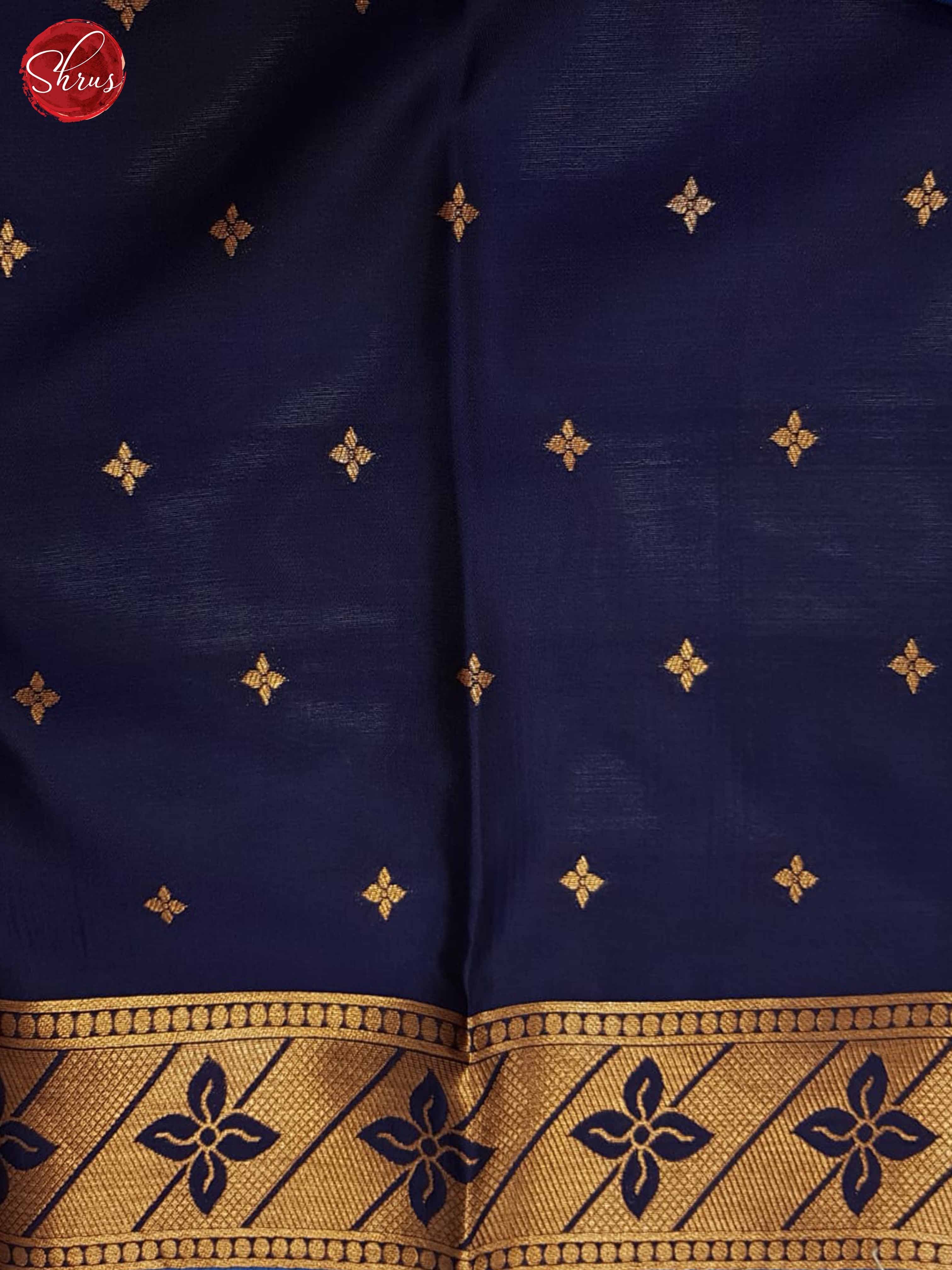 Blue & Dark Blue- Semi Soft Silk Saree - Shop on ShrusEternity.com