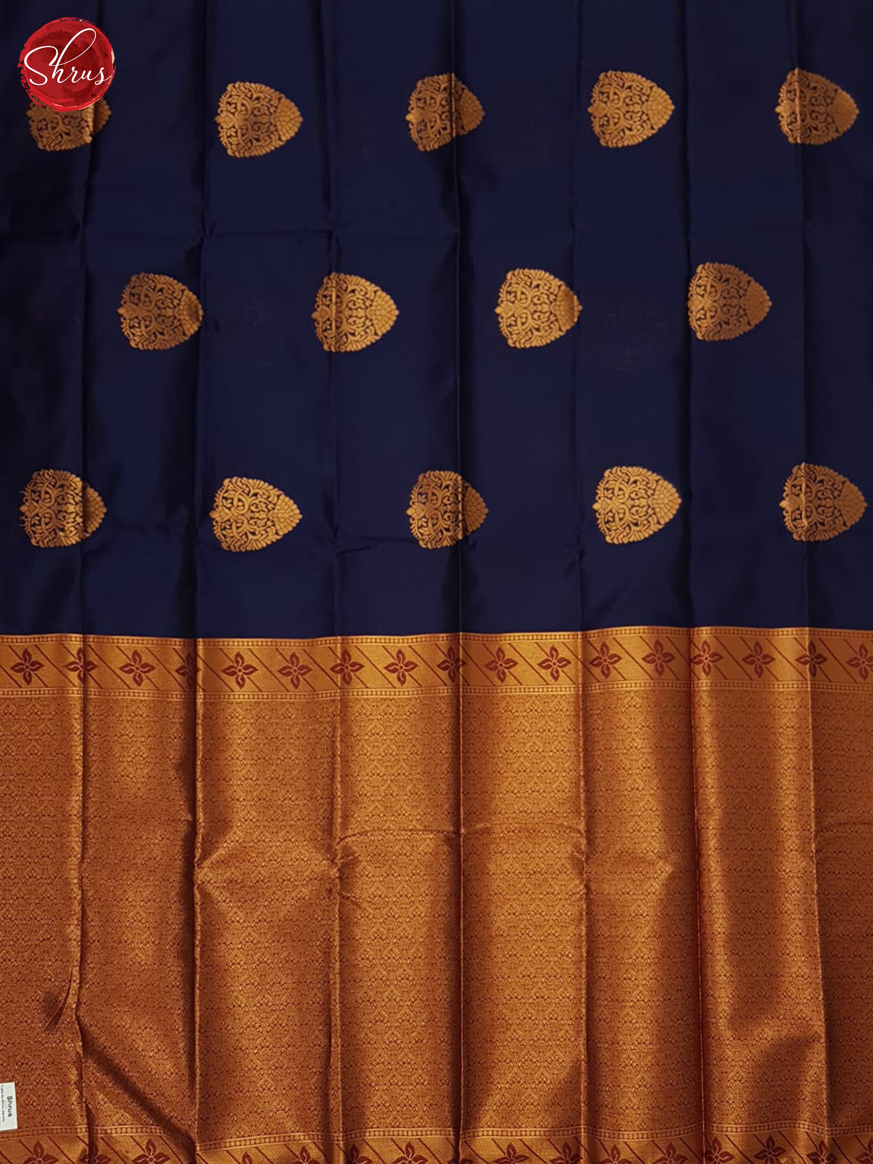 blue & MAroon - Semi Soft Silk Saree - Shop on ShrusEternity.com