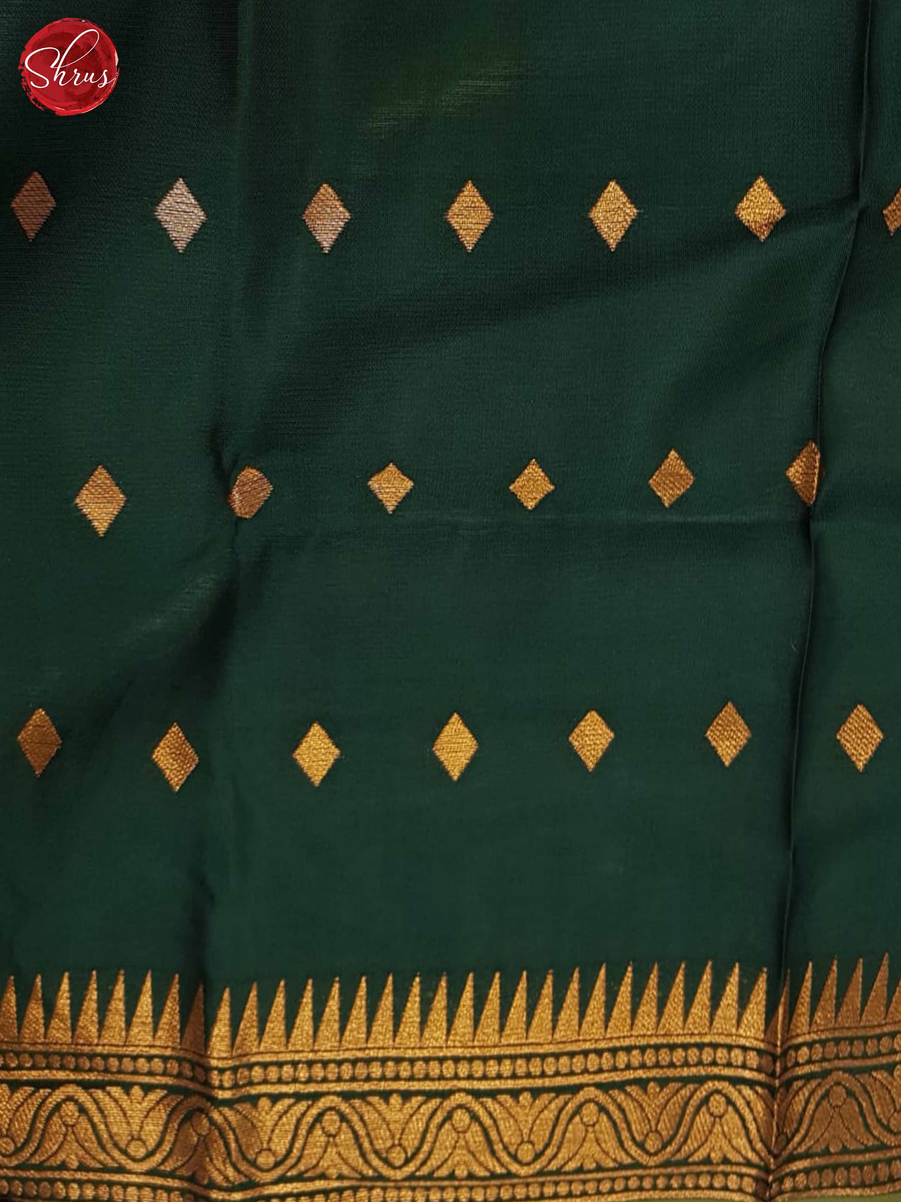 Mehandi Green & Green - Semi Soft Silk Saree - Shop on ShrusEternity.com