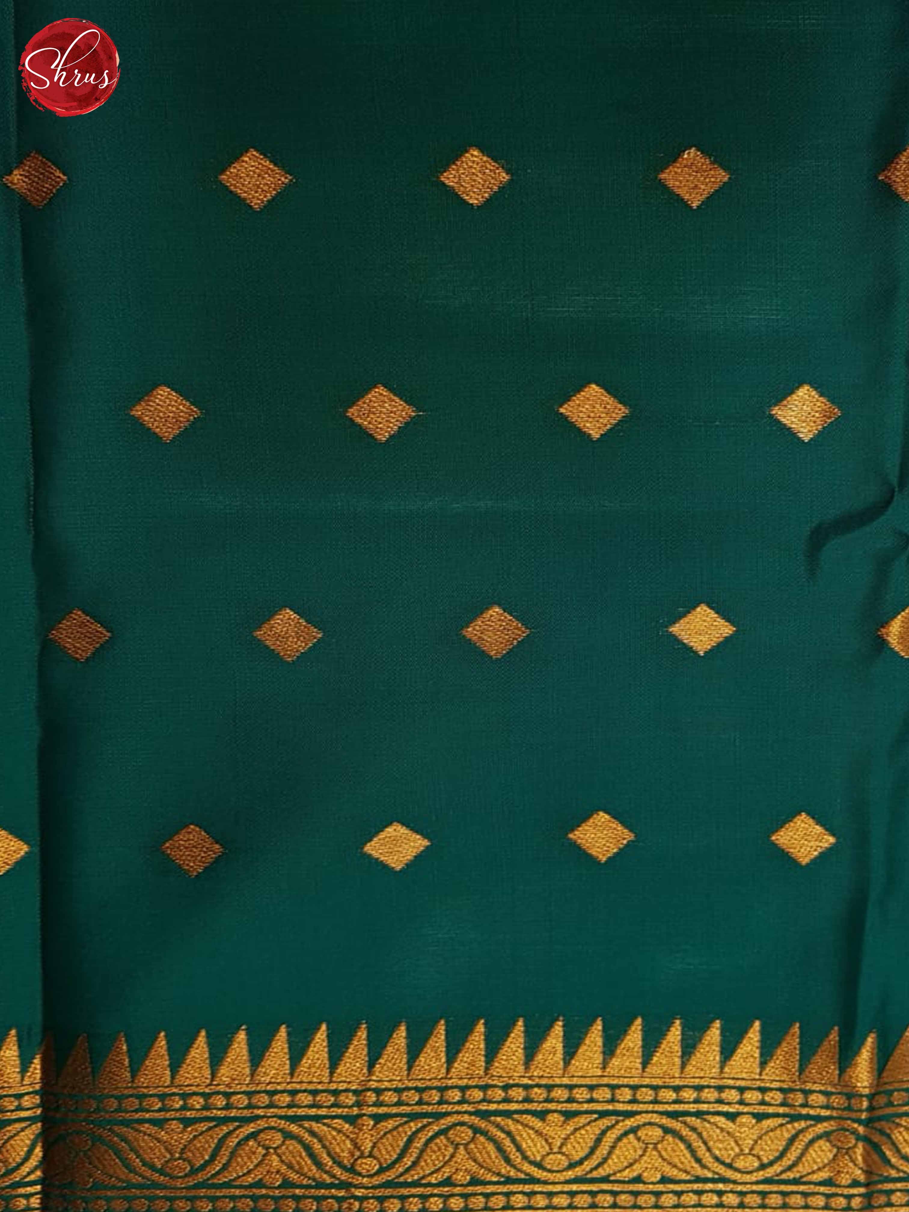 Maroon & Green - Semi Soft Silk Saree - Shop on ShrusEternity.com