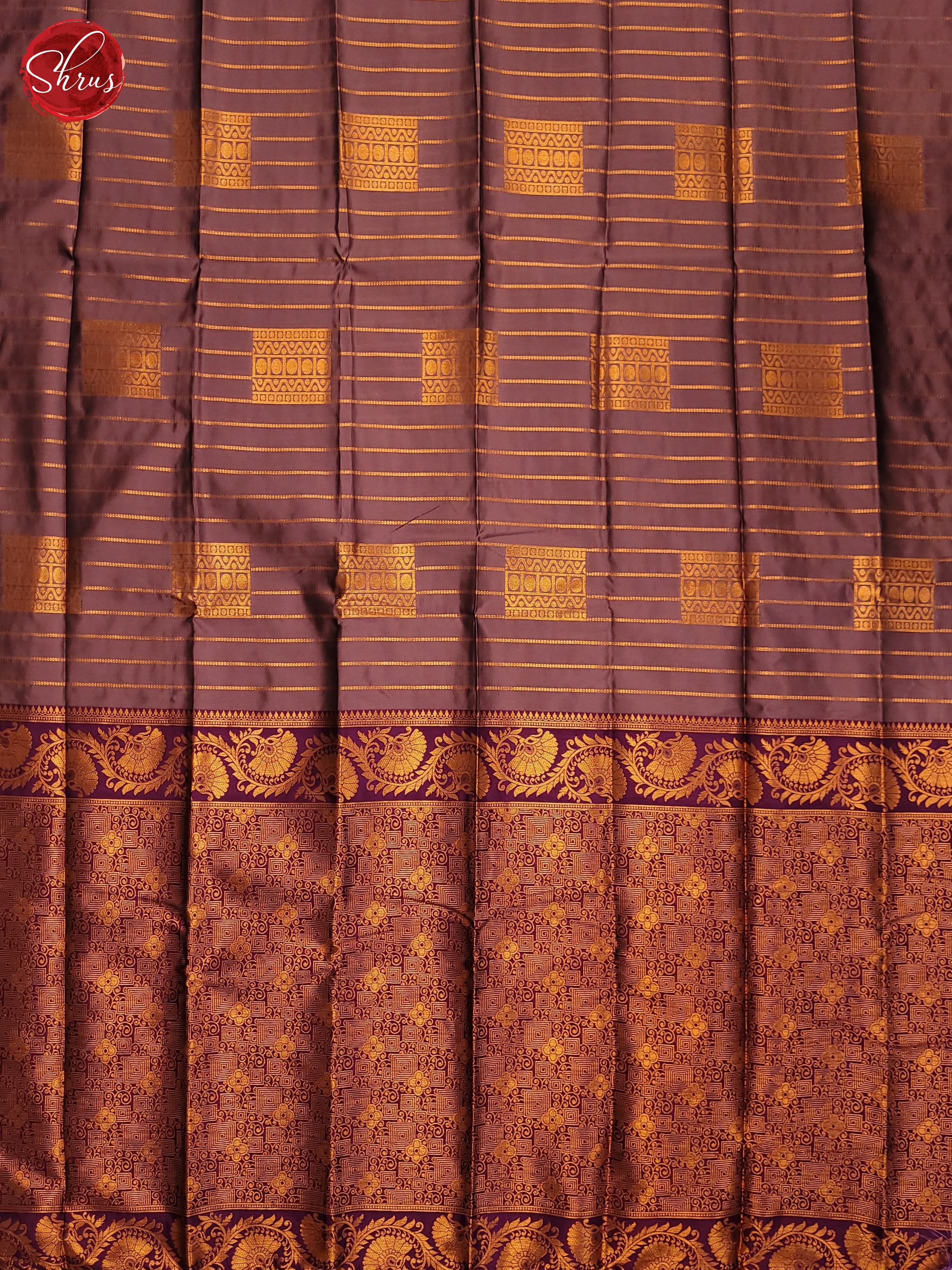 Mild Lavender & Purple - Semi Softsilk Saree - Shop on ShrusEternity.com