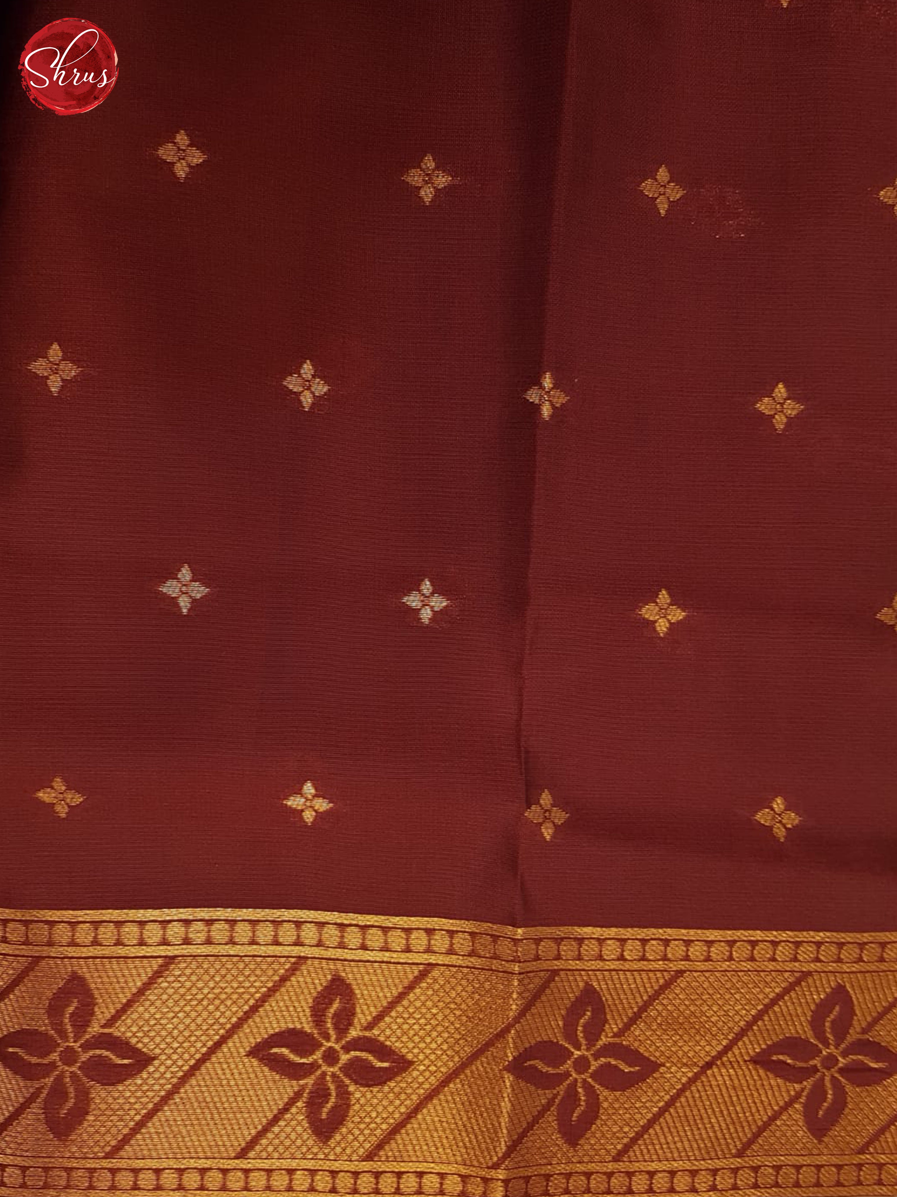 Light Brown & Maroon - Semi Softsilk Saree - Shop on ShrusEternity.com