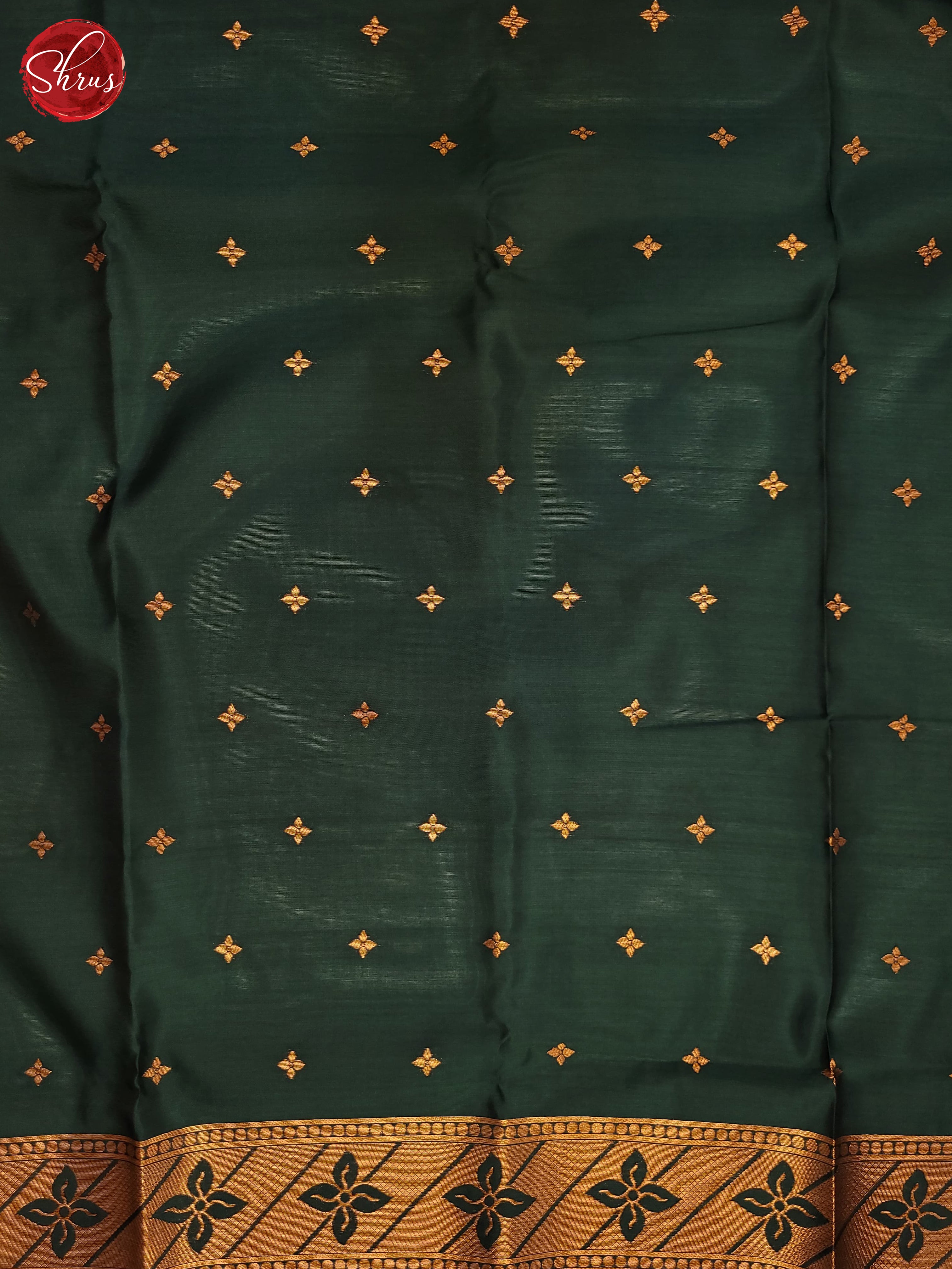 Lite Brown & Green - Semi Soft Silk Saree - Shop on ShrusEternity.com